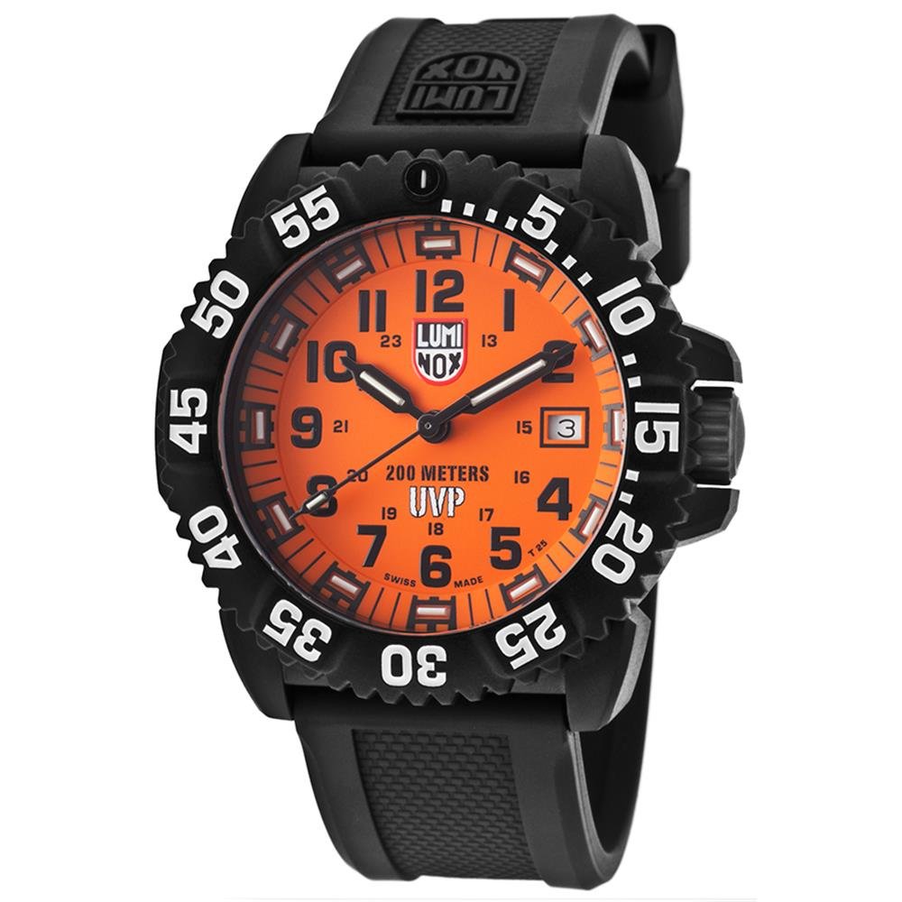 Luminox Scott Cassell Special Edition Men's Dive Watch - Orange Dial, Quartz Movement, Rubber Strap (Model 3059.SET) | Perfect for Scuba Diving, Water Sports & Outdoor Adventures
