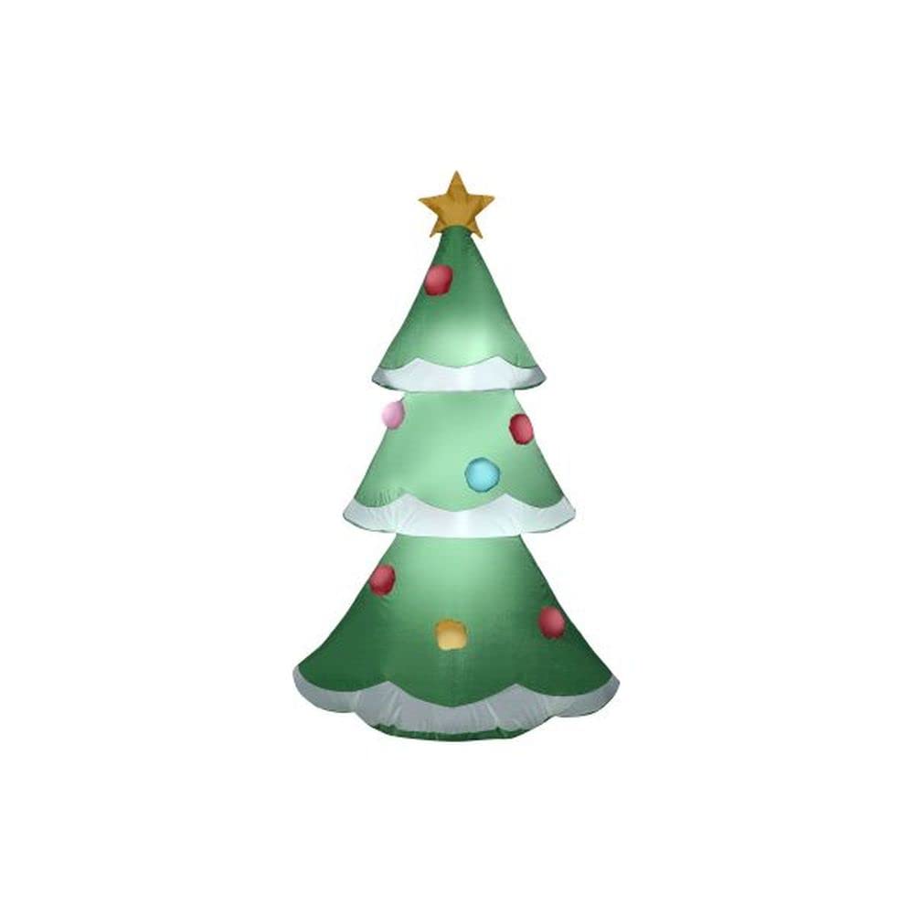 Gemmy Christmas Airblown Inflatable Tree - 4 Foot Tall Green Holiday Decoration for Indoor/Outdoor Yard Decorations | Perfect for Christmas Parties, Home Decor & Festive Celebrations