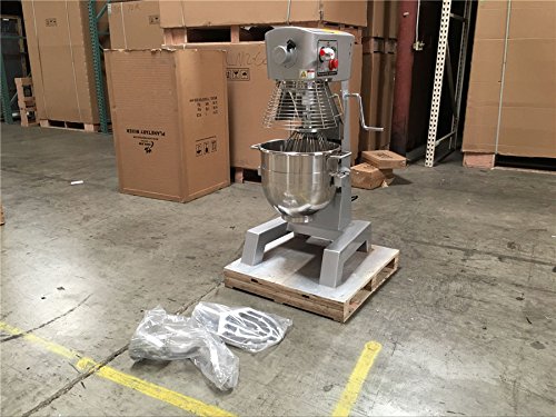 30-Quart Commercial Mixer - Heavy Duty Stand Mixer for Bakery, Pizza Dough & Food Prep | NSF Certified | Restaurant & Kitchen Use (HLM-30B-B30dup) | Perfect for Bakeries, Pizzerias & Catering Businesses