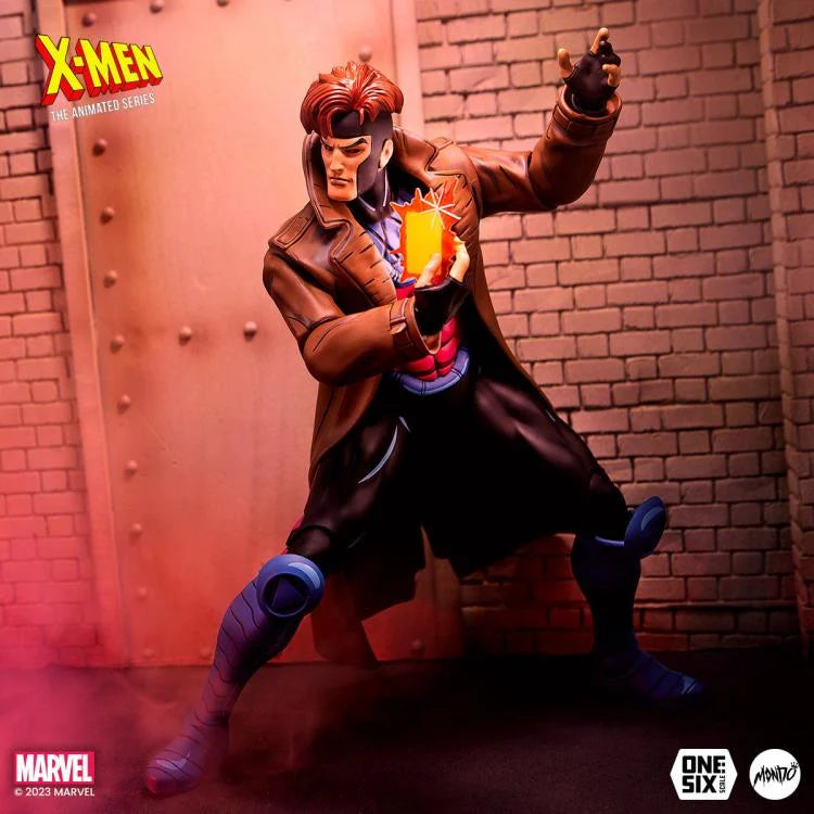 X-Men: The Animated Series Gambit 1/6 Scale Collectible Action Figure - Perfect for Marvel Fans, Display & Comic Book Collections
