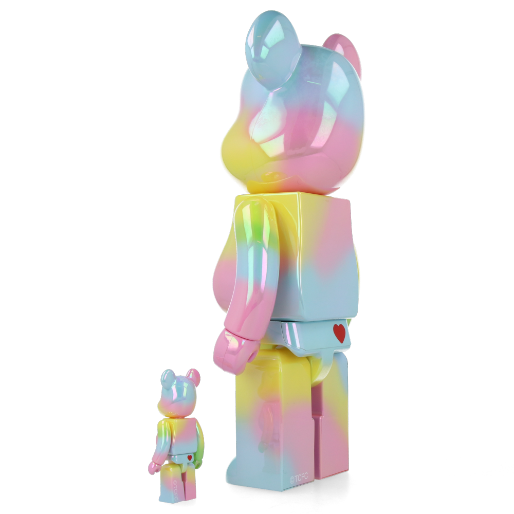 400% + 100% Bearbrick Togetherness Bear (Les Bisounours) - Limited Edition Collectible Art Toy for Display & Gifting - Perfect for Home Decor, Office Display, and Anime Fans Collection
