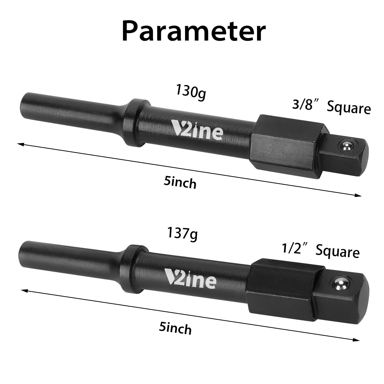 Pneumatic Bolt Breaker Kit V019-1 (37315 & 37316) - Professional Rusted Bolt Removal Tool for Seized & Frozen Nuts - Ideal for Auto Repair, Heavy Machinery & Industrial Maintenance
