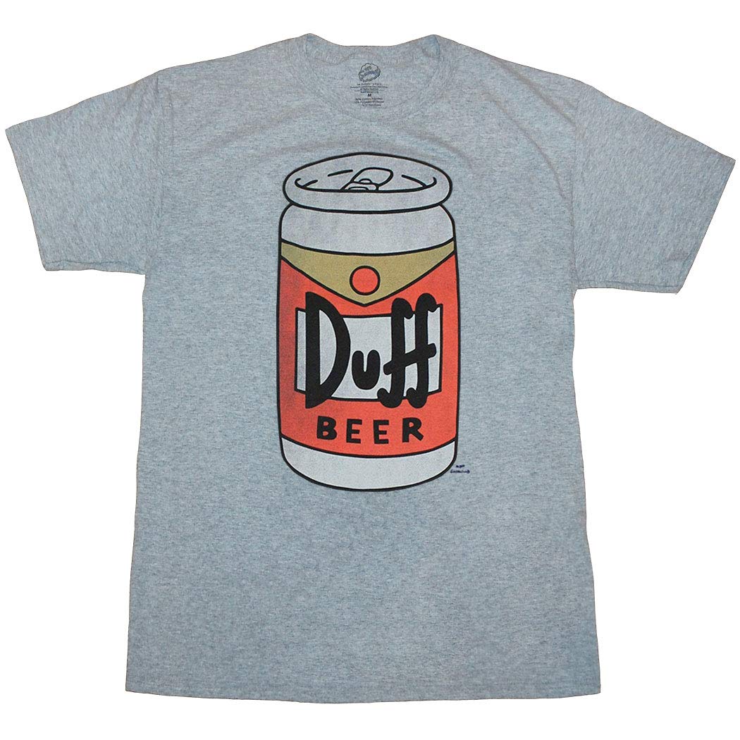 The Simpsons Duff Beer Can Graphic T-Shirt - Funny Cartoon TV Show Tee for Men & Women - Perfect for Halloween Costumes, Cosplay & Fan Gifts