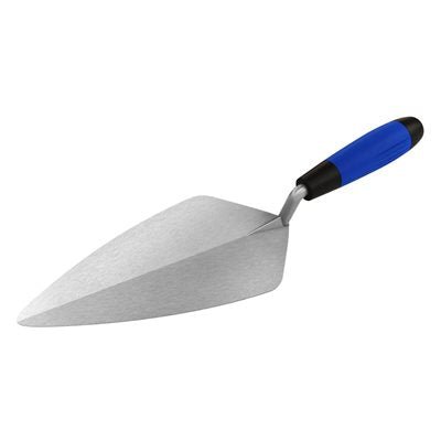 Premium Carbon Steel Brick Trowel - Heavy Duty Masonry Tool for Bricklaying, Concrete Work & DIY Projects - Perfect for Construction, Landscaping & Home Renovation