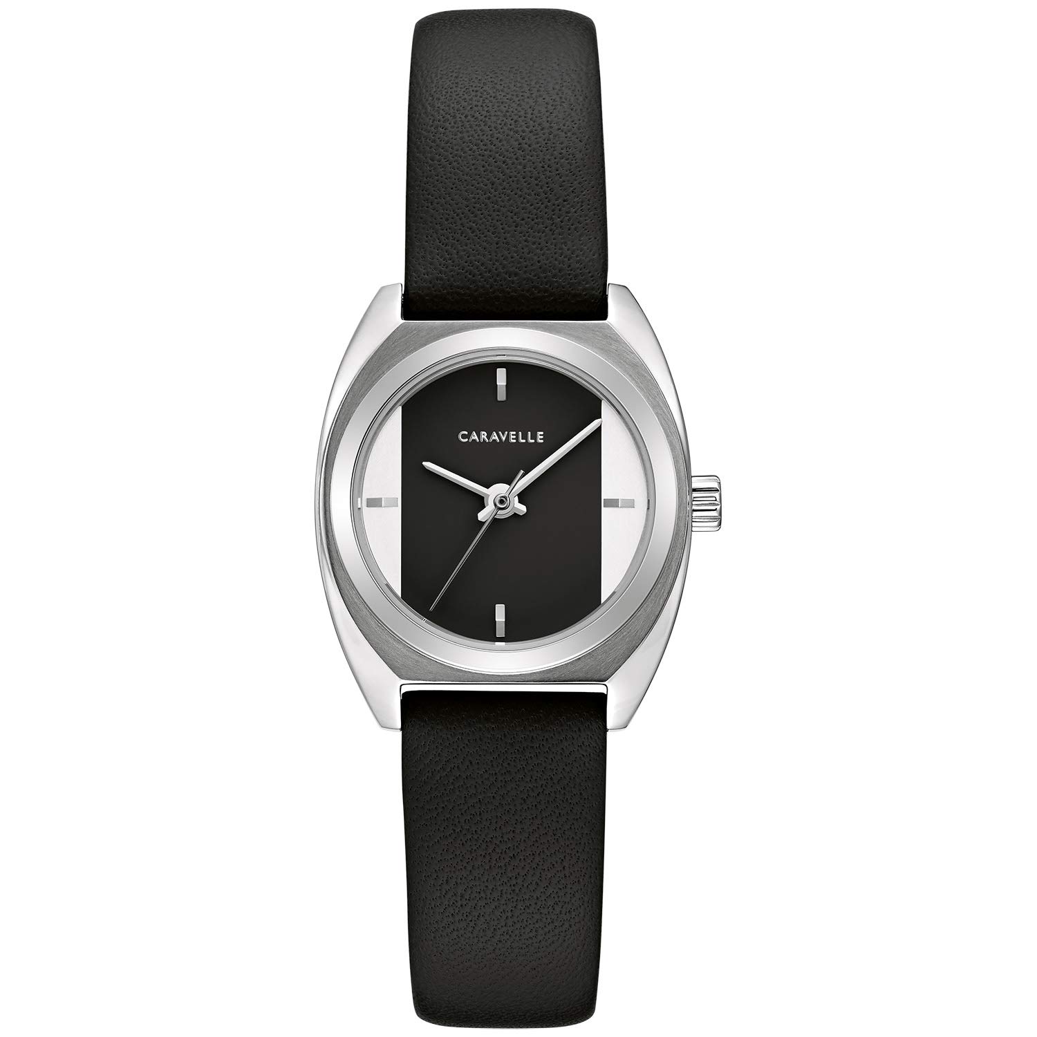 Caravelle Retro Quartz Women's Leather Strap Watch - Elegant Vintage Style Timepiece for Casual Wear, Office & Special Occasions
