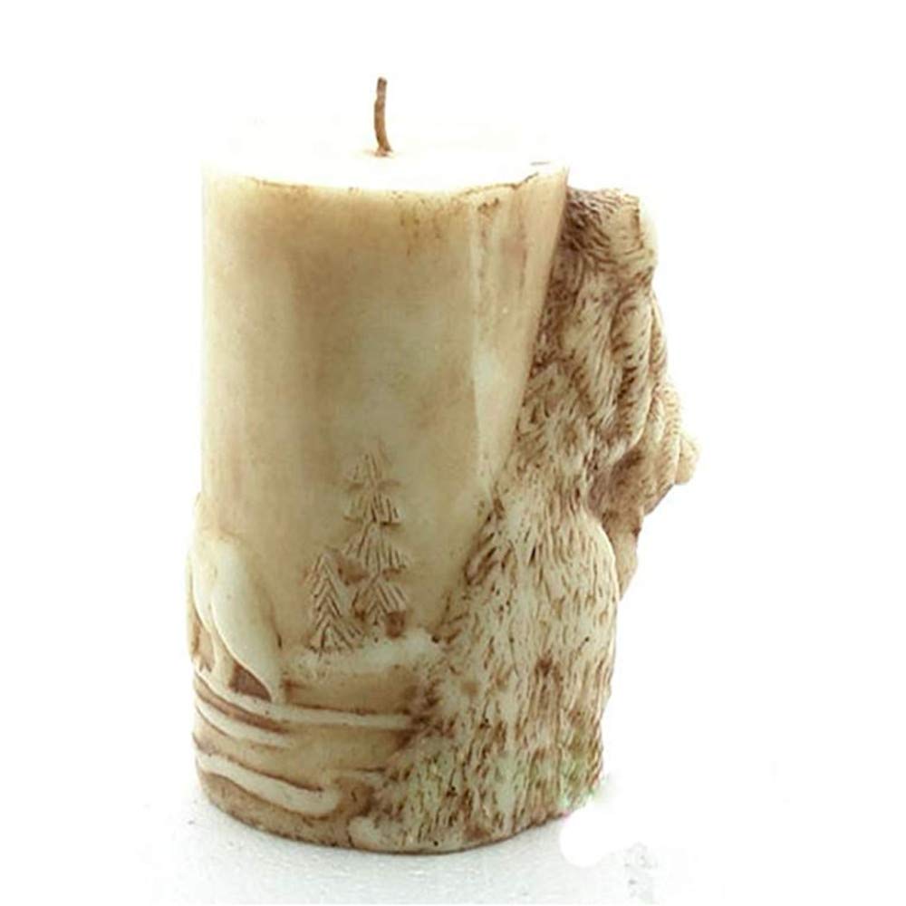3D Bear Silicone Candle Molds for DIY Scented Candles, Wax Molds for Resin, Epoxy, Gypsum Crafts - Perfect for Home Decor, Wedding Favors & Gift Making