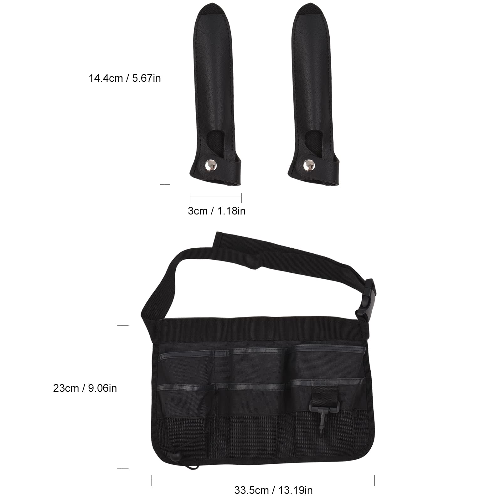 EXCLUZO Professional Salon Scissors Pouch - Barber Hairdressing Waist Bag for Stylists - Comb & Shear Holder - Perfect for Hair Salons, Barbershops & Traveling Stylists