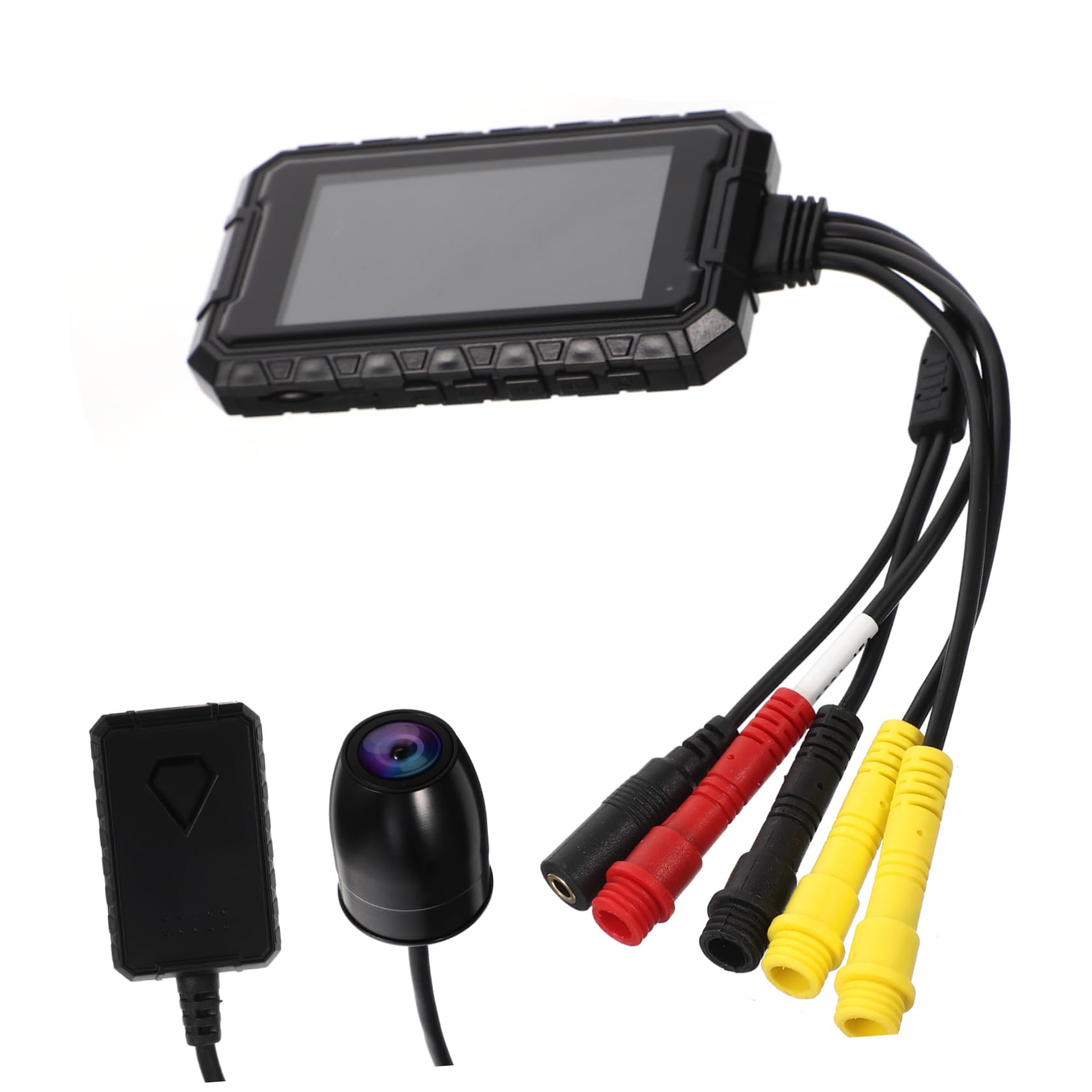 Veemoon V1 Waterproof Motorcycle Recorder with Night Vision - Dual Front & Rear HD Camera for Bikes, 5-Inch LCD Display - Perfect for Road Safety, Commuting & Adventure Riding Accessories
