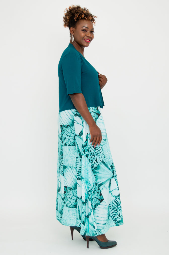 Doda Jacket for Women - Soft Bamboo Fabric, Teal Green Lightweight Coat - Perfect for Outdoor Hiking, Travel & Casual Wear