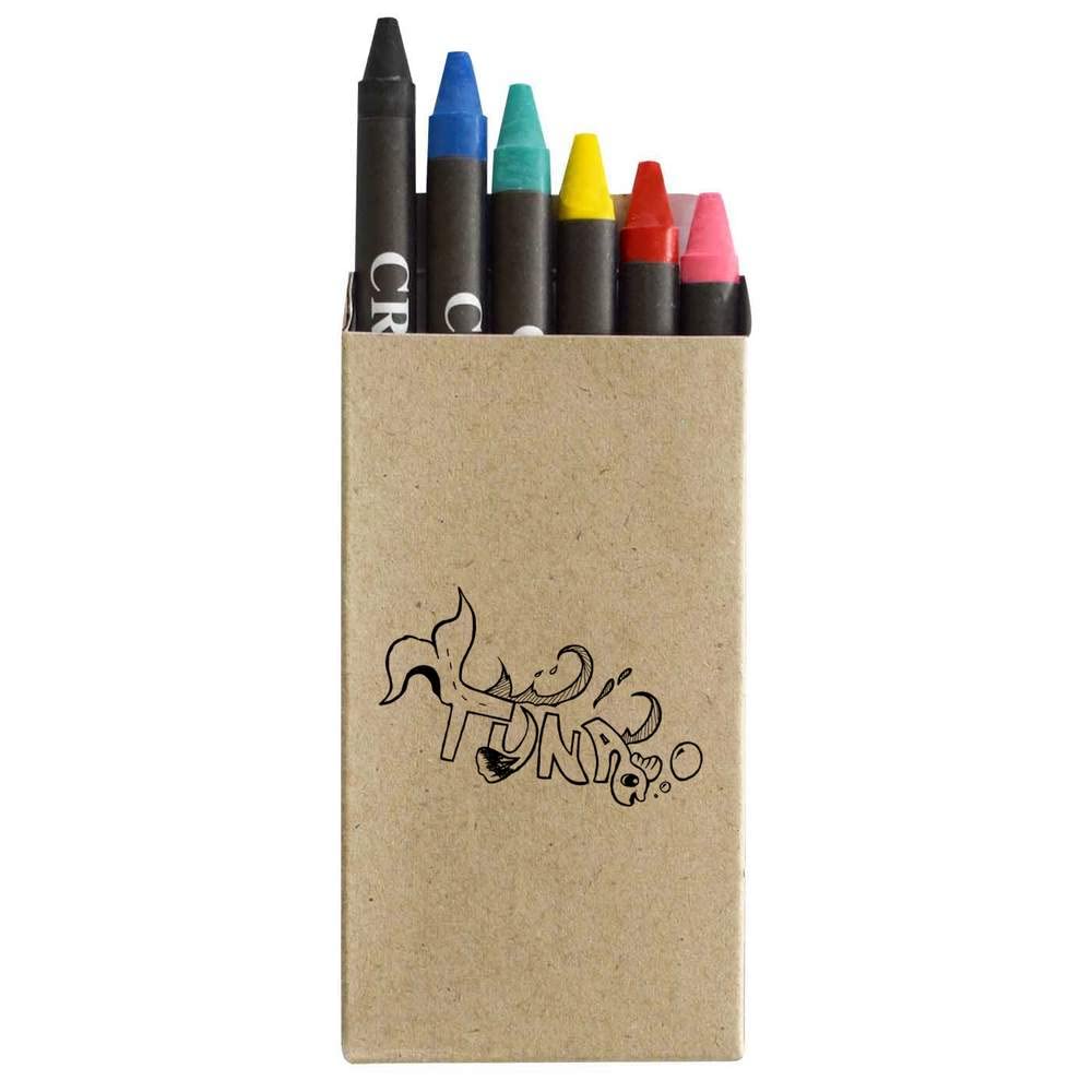 Azeeda 'Tuna' Colored Crayon Set - 24 Vibrant Non-Toxic Art Crayons for Kids, Students & Artists | Perfect for School Projects, Coloring Books & Creative Drawing Activities (CY00001210)