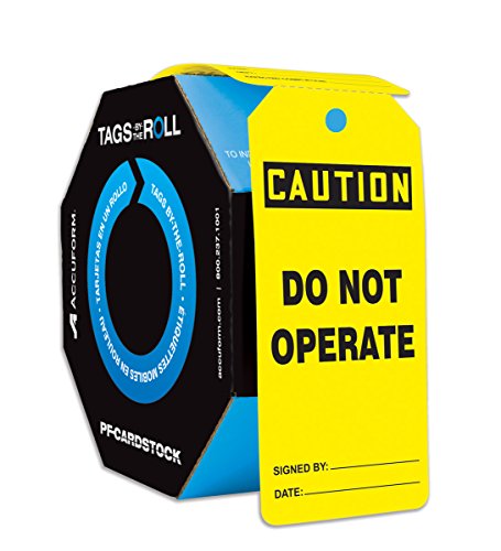 Accuform TAR152 Safety Tags Roll - 250 Pack 