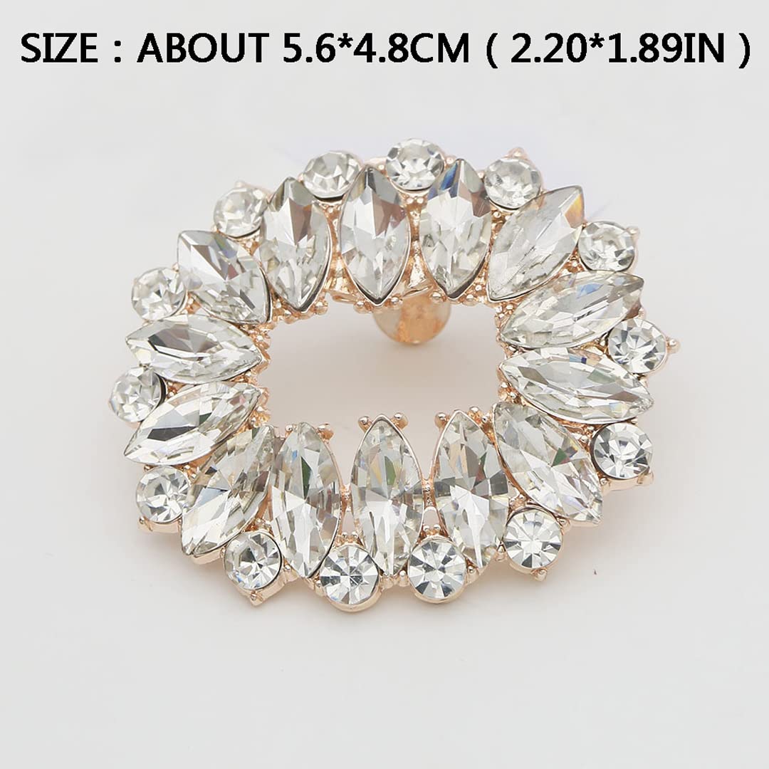 2 Pcs Square Rhinestone Shoe Buckles - Removable Metal Shoe Clips for Wedding, Party & Special Occasions - Elegant Shoe Decor for Flats, Sandals, High Heels & Pumps - Perfect for Bridal, Prom & Evening Events