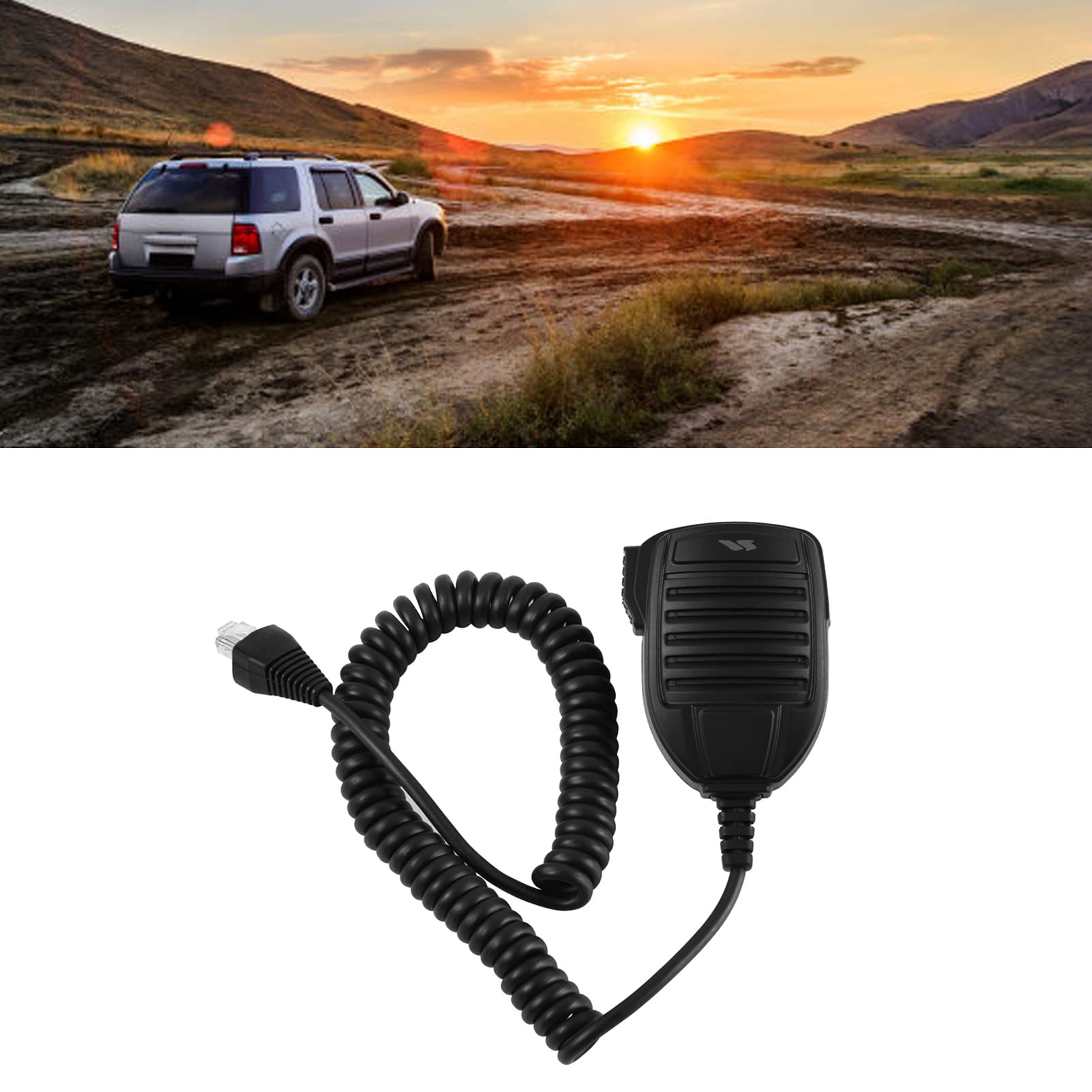 MH-67A8J Handheld Speaker Mic - Two Way Radio Shoulder Speaker Microphone with PPT Button & Mic Hanger | Compatible with VX2500, VX2508, VX2208, VX2108 | Ideal for Construction, Security & Outdoor Communication