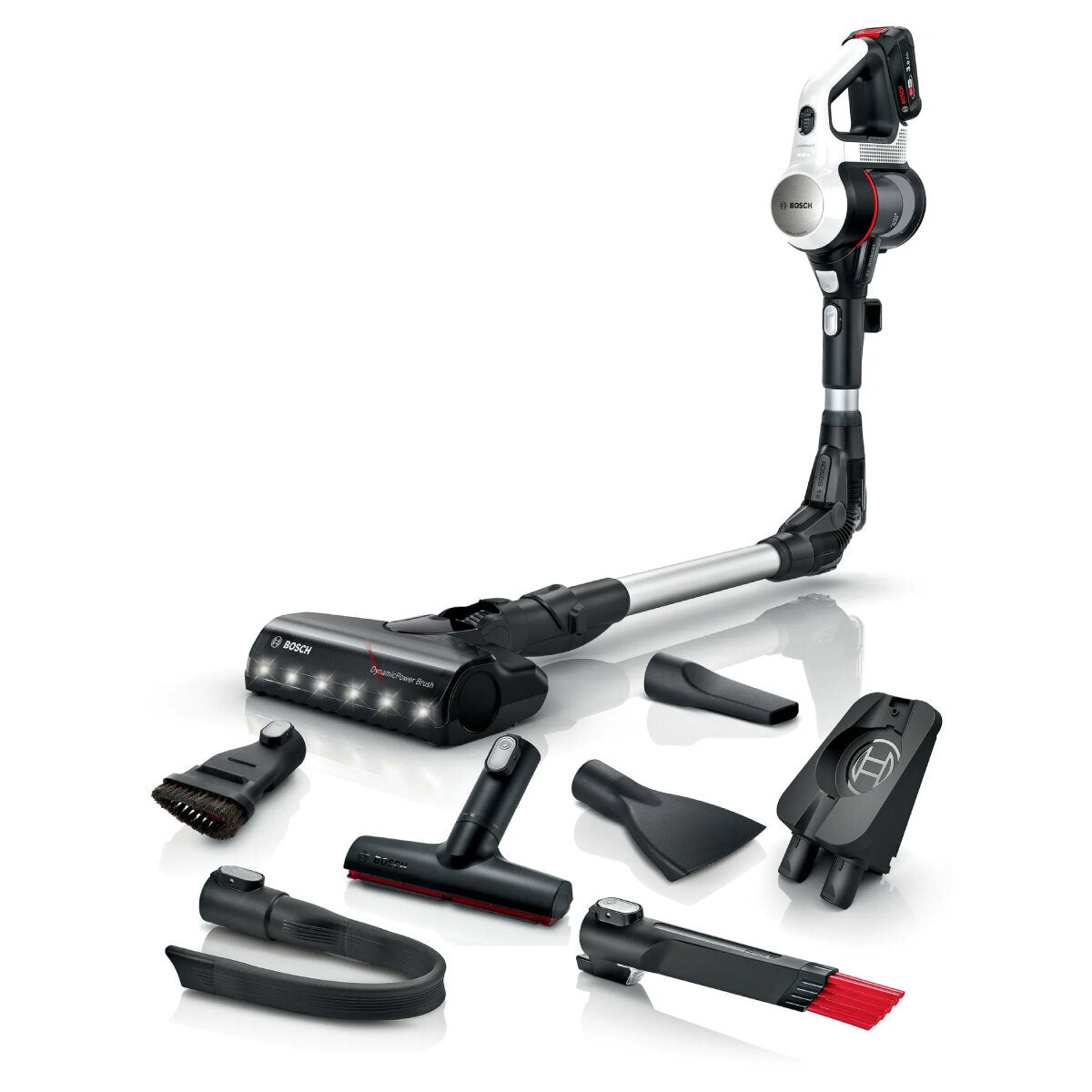 Bosch Unlimited 7 Cordless Vacuum Cleaner - Powerful 25KPA Suction, Lightweight, White (BCS711WAU) - Perfect for Hardwood Floors, Carpets & Pet Hair Cleaning