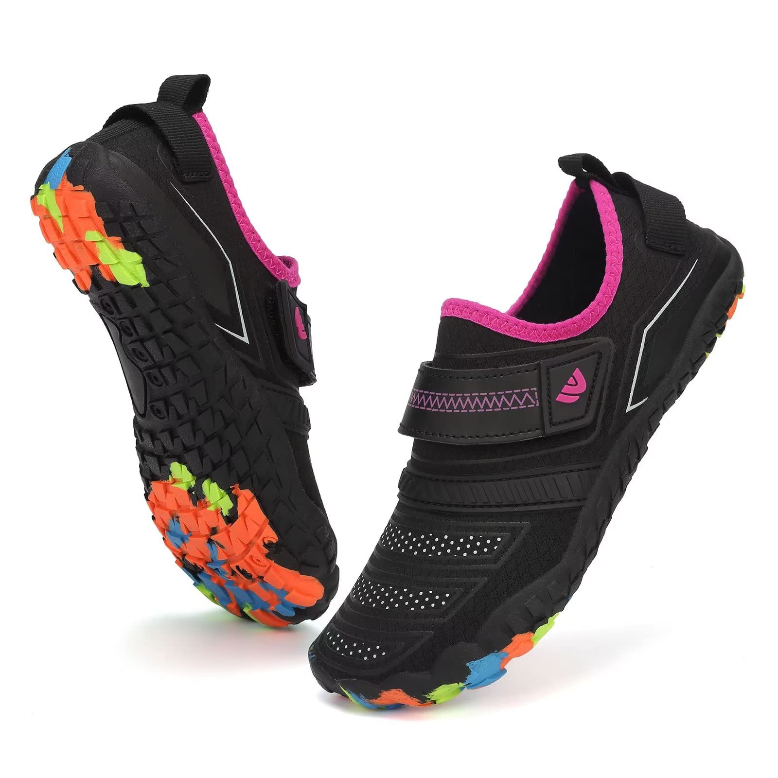 **Boys & Girls Water Shoes - Lightweight Comfortable Sole for Easy Walking, Athletic Slip-On Aqua Socks (Toddler/Little Kid/Big Kid) - Perfect for Beach, Pool & Water Sports**