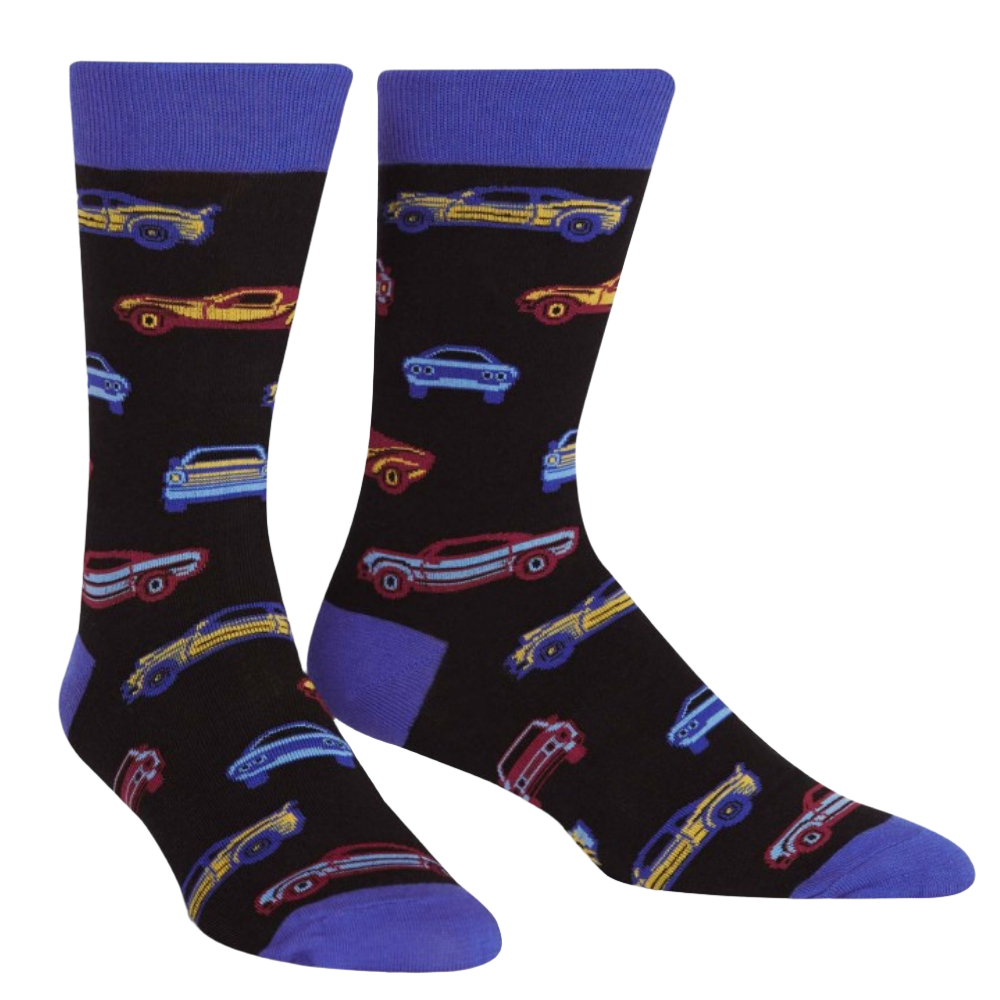 Fun & Comfortable Sock It To Me Crew Socks for Men - Novelty Crew Zin Design - Perfect for Casual Wear, Gifts & Everyday Use