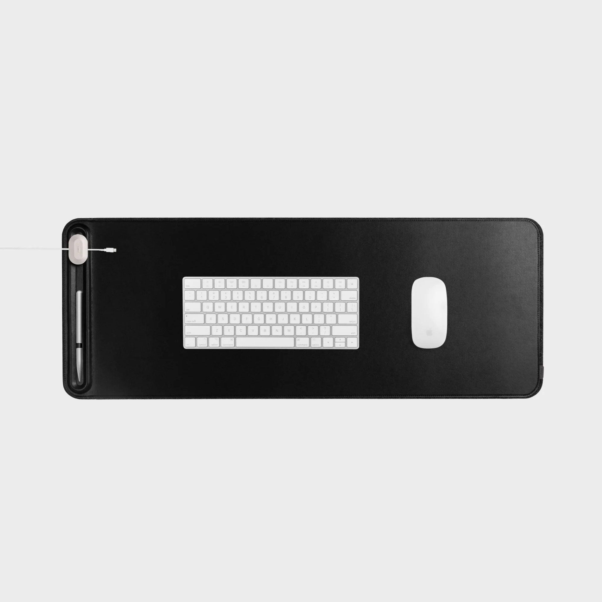 ORBITKEY Slim Desk Mat - Black | Premium Non-Slip Office Desk Pad | Perfect for Home Office, Gaming & Workspace Organization