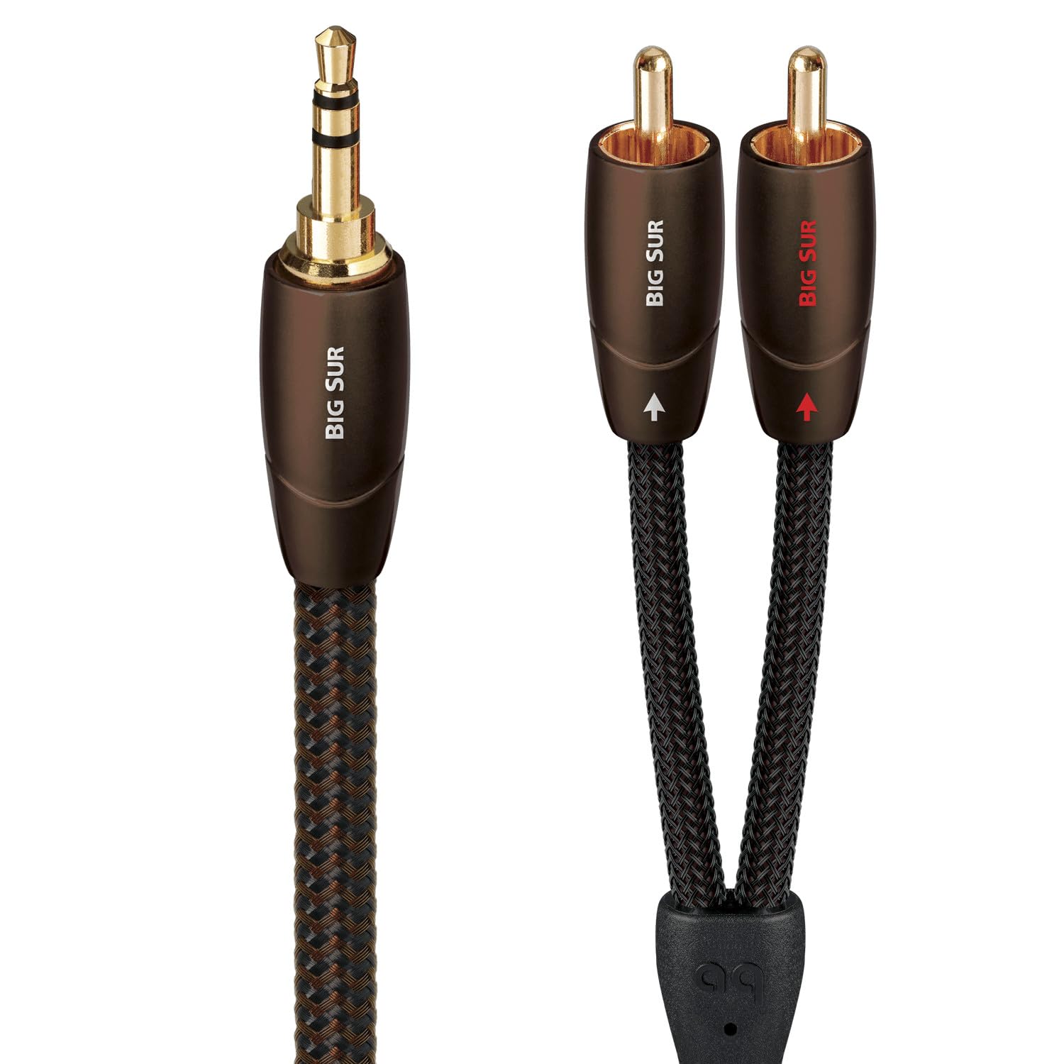 AudioQuest Big Sur 3.5mm to RCA Stereo Audio Cable - 3m (10ft) Premium Interconnect for Home Theater, Hi-Fi Systems & Turntables - Enhanced Sound Quality for Music & Movies