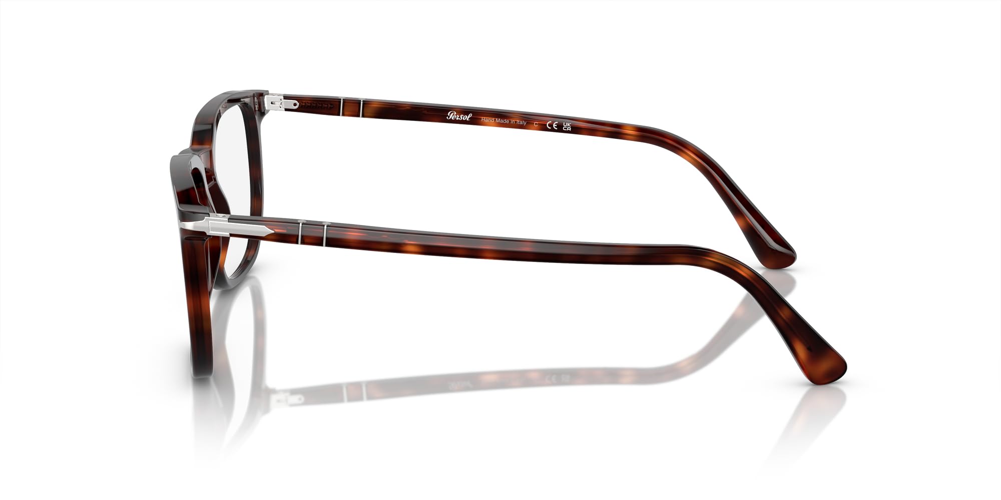 Persol Men's Po3339v Round Prescription Eyeglass Frames - Classic Retro Style for Reading, Driving & Everyday Wear