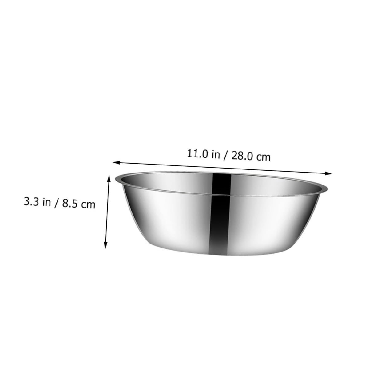 Hemoton 2-Piece Stainless Steel Cooking Pot Set - Multi-Functional Kitchen Pot for Soup, Stew, Food Storage & Fruit Washing - Round Soup Bowl & Vegetable Washing Basin - Perfect for Meal Prep, Camping & Home Cooking