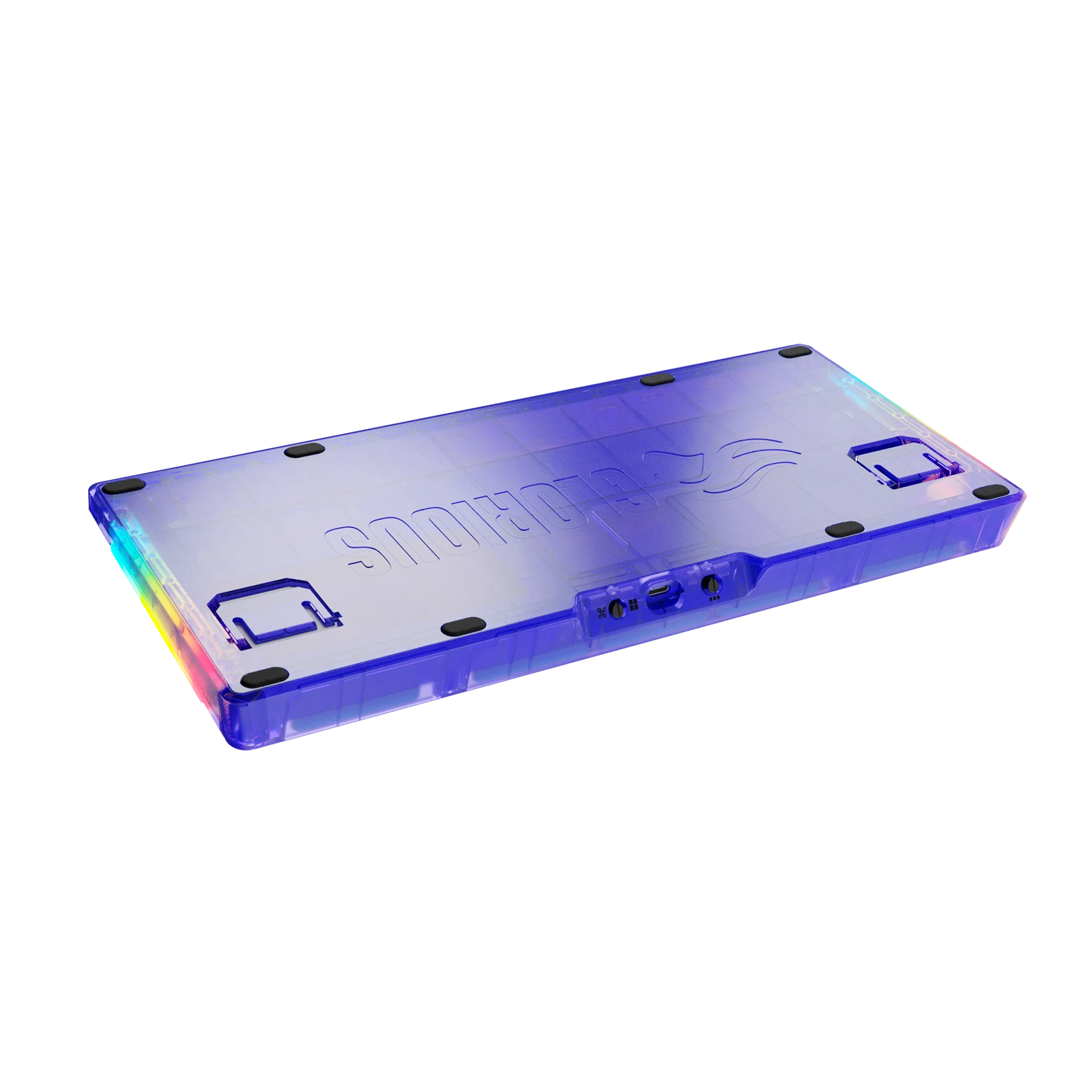 GMMK 3 75% Keyboard Bottom Case - Exo Purple Plastic Replacement Part for Custom Mechanical Keyboards | Gaming & Office Setup Accessory