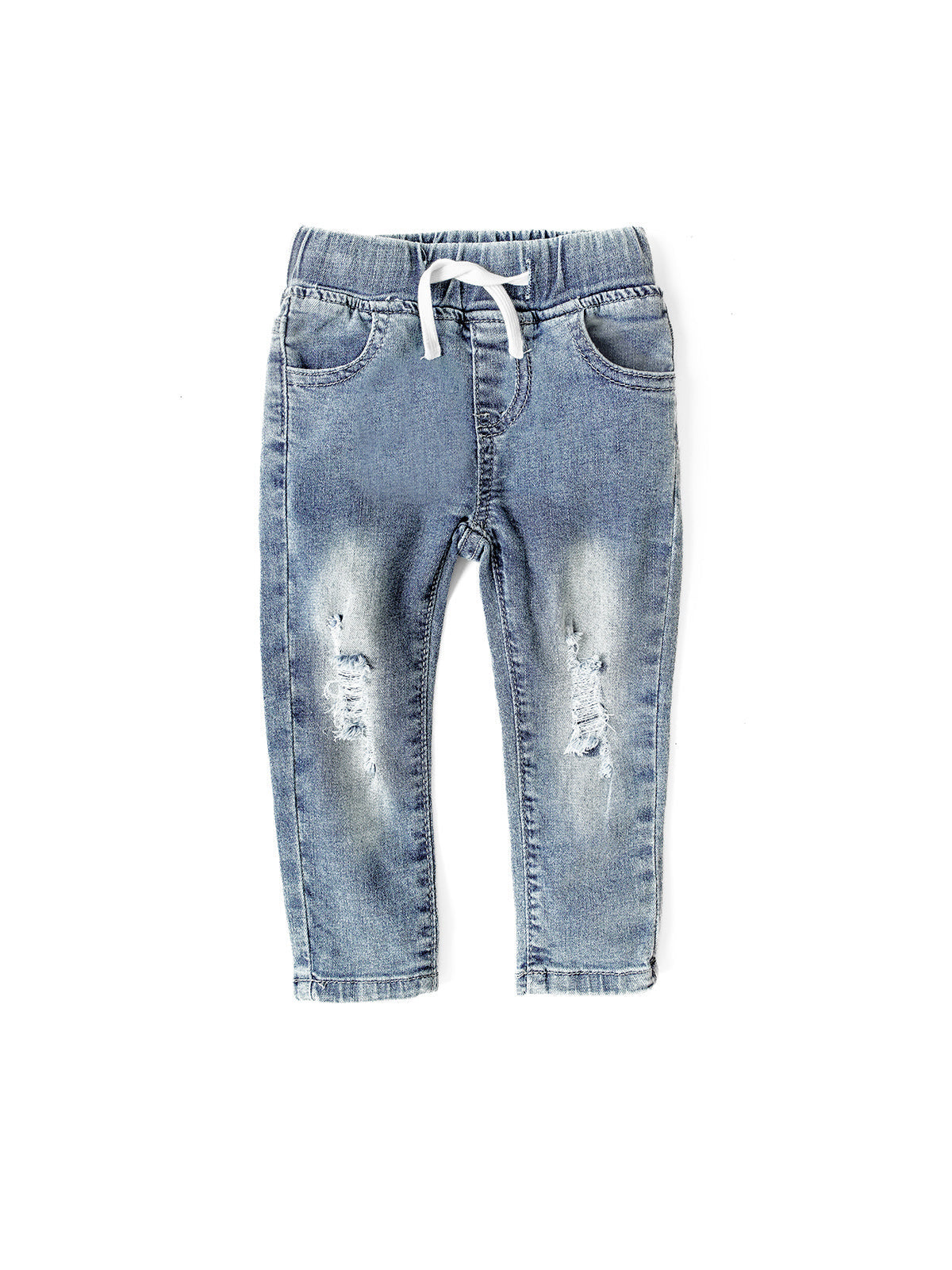 Light Wash Distressed Denim Jeans for Women - Vintage Ripped High Waist Skinny Jeans | Perfect for Casual Outfits, Street Style & Everyday Wear