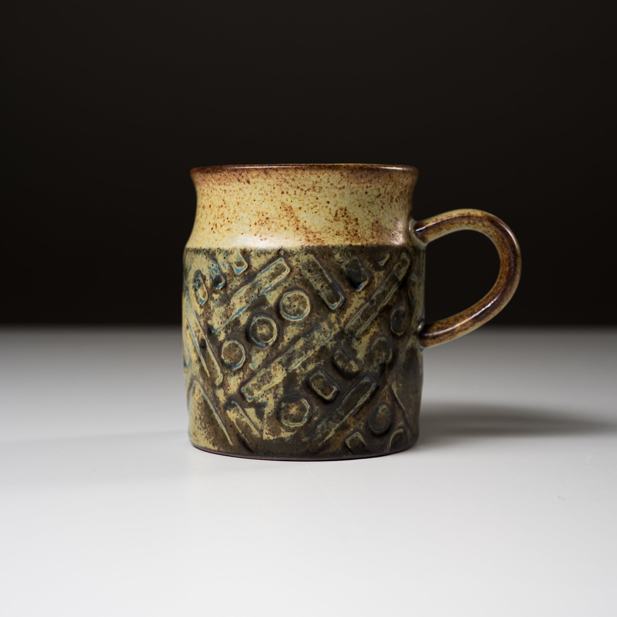 Seto Ware KASHIWA Small Mug Cup 140ml - Handmade Japanese Ceramic Tea Cup for Green Tea, Coffee & Matcha - Perfect for Home, Office & Gifts