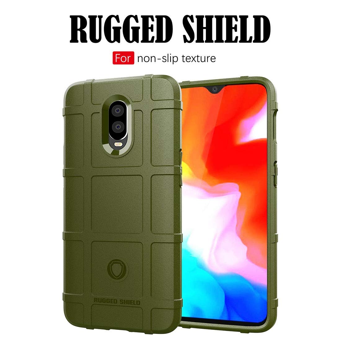 Shockproof Silicone Phone Case for OnePlus 6T - Full Body Protection Cover | Durable Anti-Slip Grip for Everyday Use & Outdoor Activities