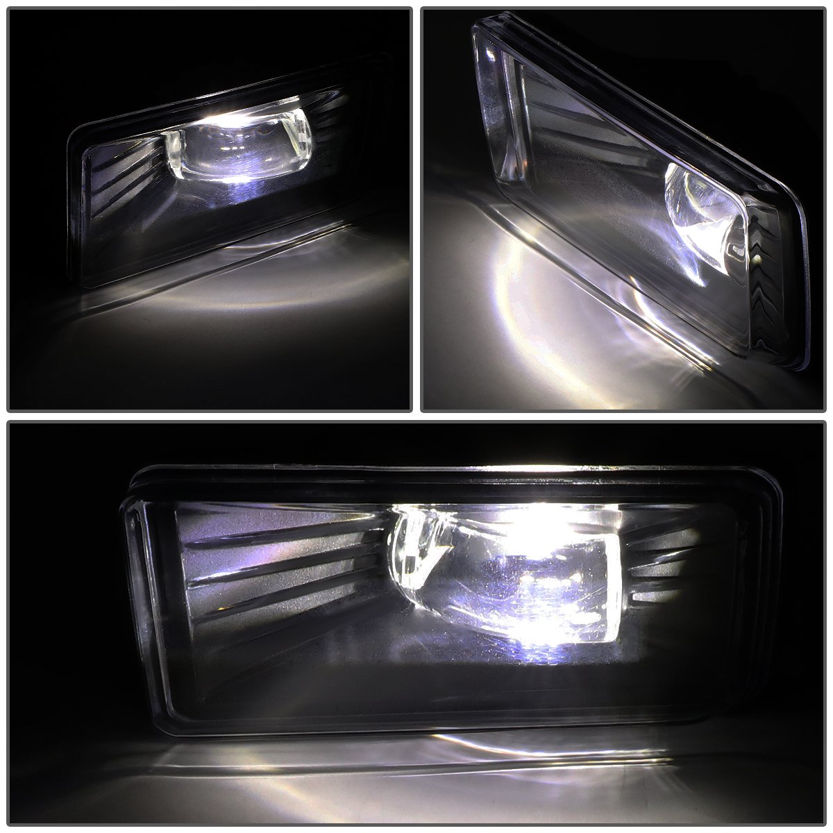 Auto Dynasty Smoked Lens Clear Corner DRL Headlights & Fog Lights Kit Compatible with Chevy Tahoe Suburban - Upgrade Your Night Driving Safety for Off-Road Adventures & Daily Commutes