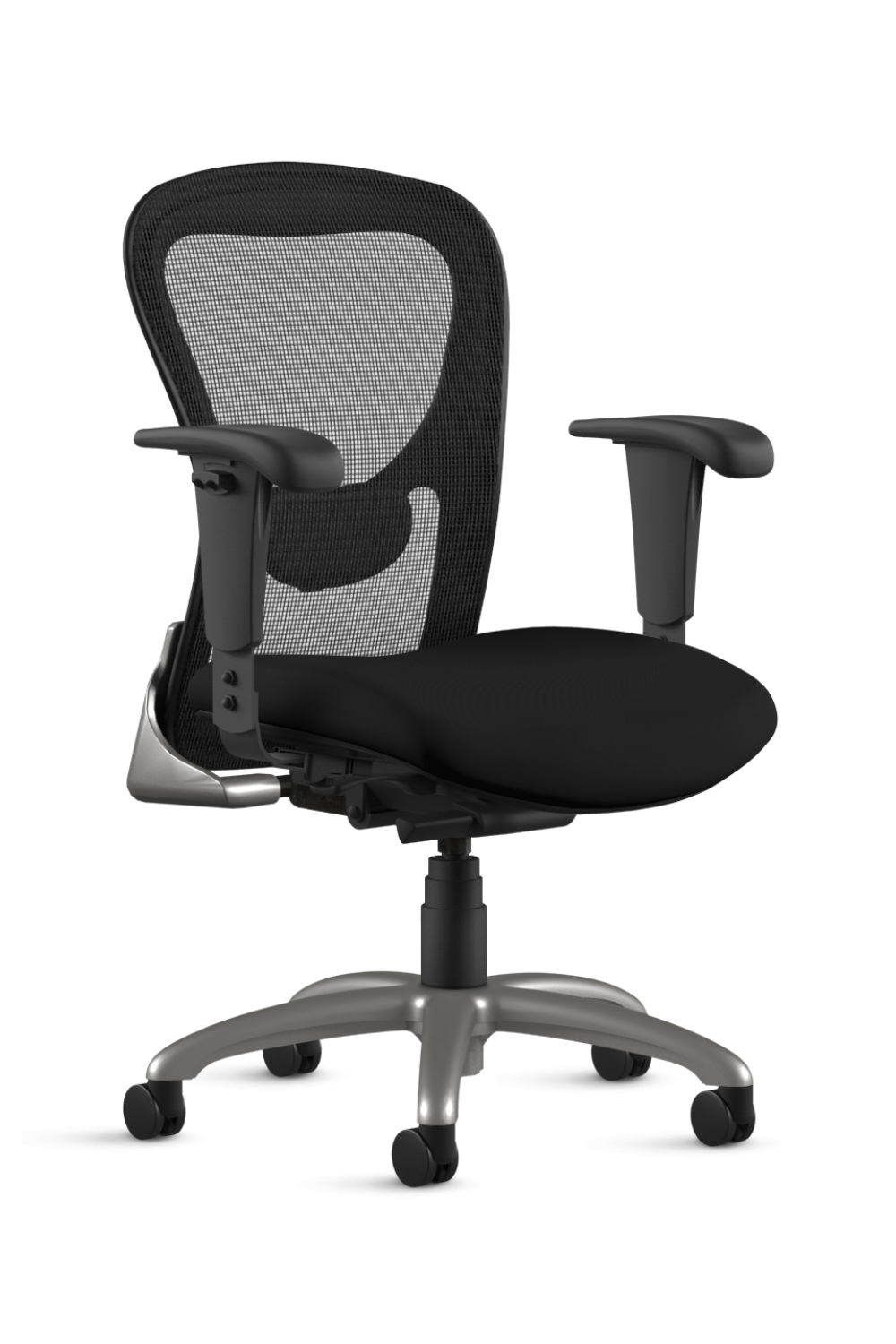 9 to 5 STRATA Mid Back Task Chair (1560) - Ergonomic Office Chair for Home & Work, Adjustable Height & Lumbar Support - Perfect for Desk Work, Gaming & Study