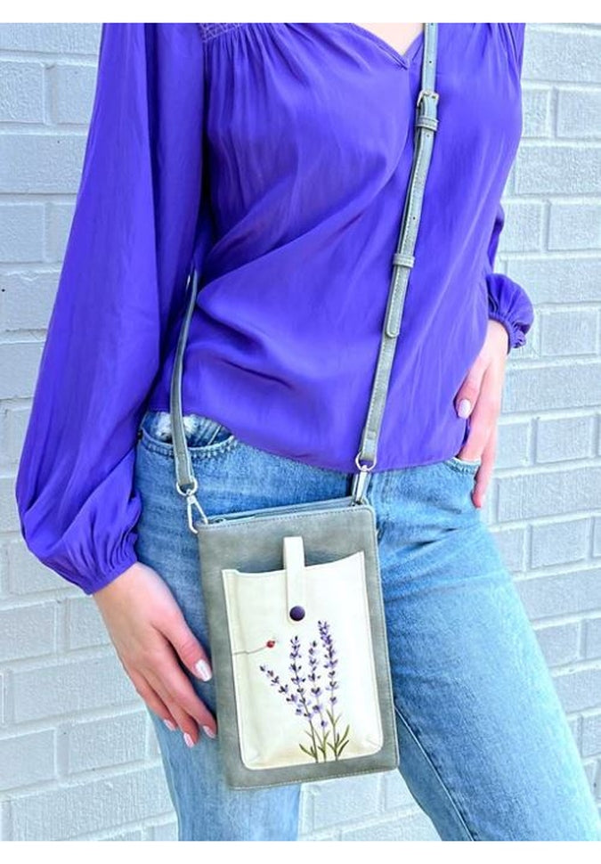 Espe Lavender RFID Blocking iSmart Crossbody Bag for Women - Anti-Theft Travel Purse with Adjustable Strap for Daily Use, Shopping & Commuting