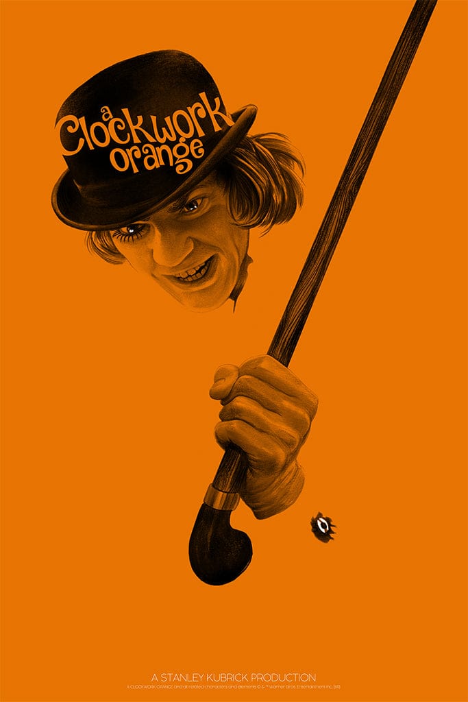A Clockwork Orange Movie Poster - Vintage Style Art Print for Home Theater & Office Decor - Perfect for Movie Fans & Collectors