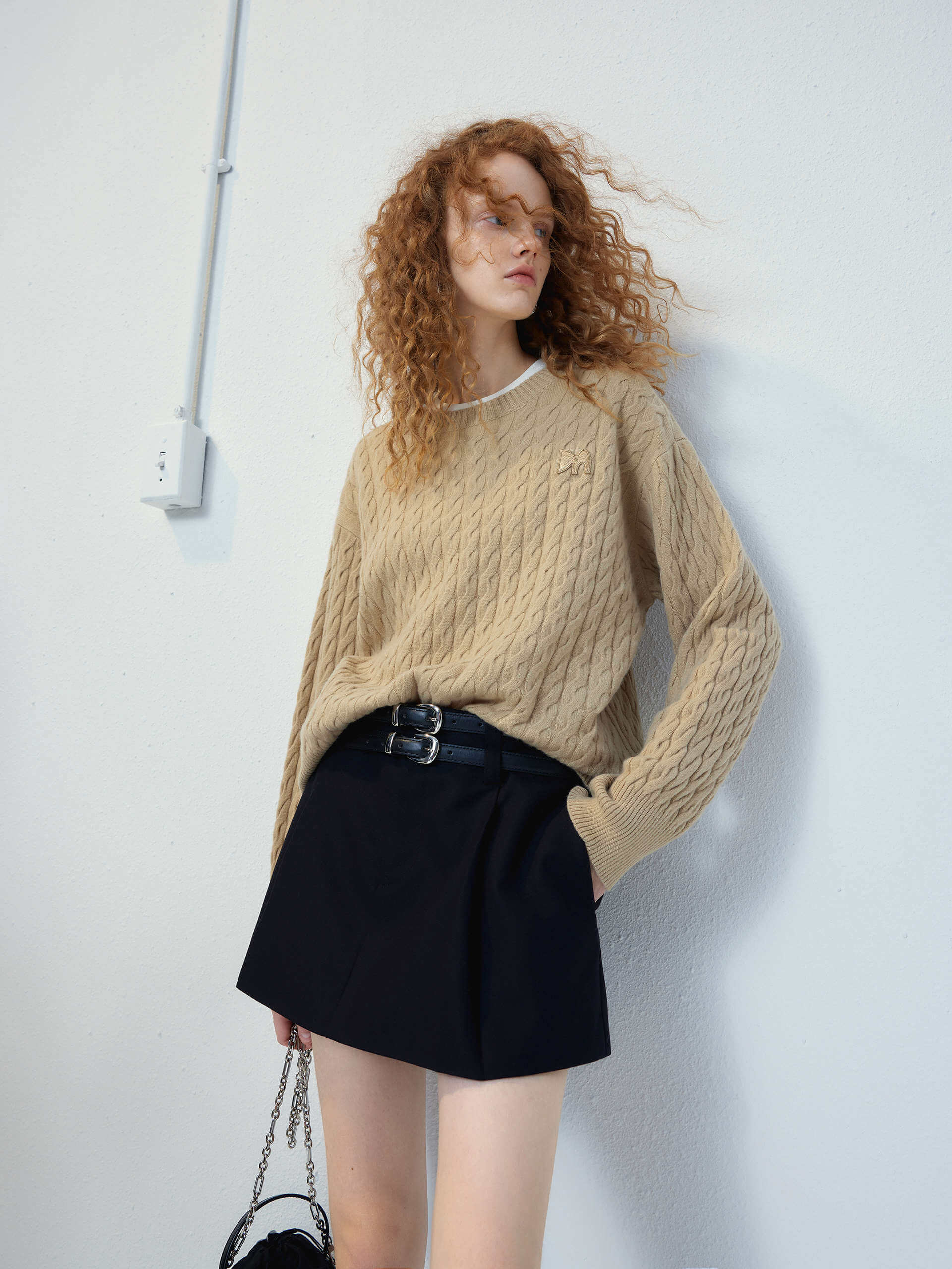 Cozy Cable Knit Sweater for Women - Soft Winter Pullover with Textured Design - Perfect for Casual Outfits, Office Wear & Holiday Gatherings