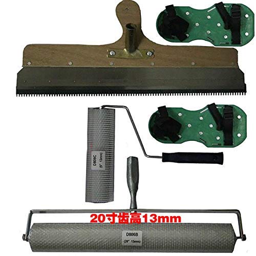 **Epoxy Floor Paint Roller Blade Spike Rake - Professional Self-Leveling Cement & Epoxy Flooring Tool Kit - Bubble Remover for Smooth Finishes - Perfect for Garage, Basement & Concrete Floors**