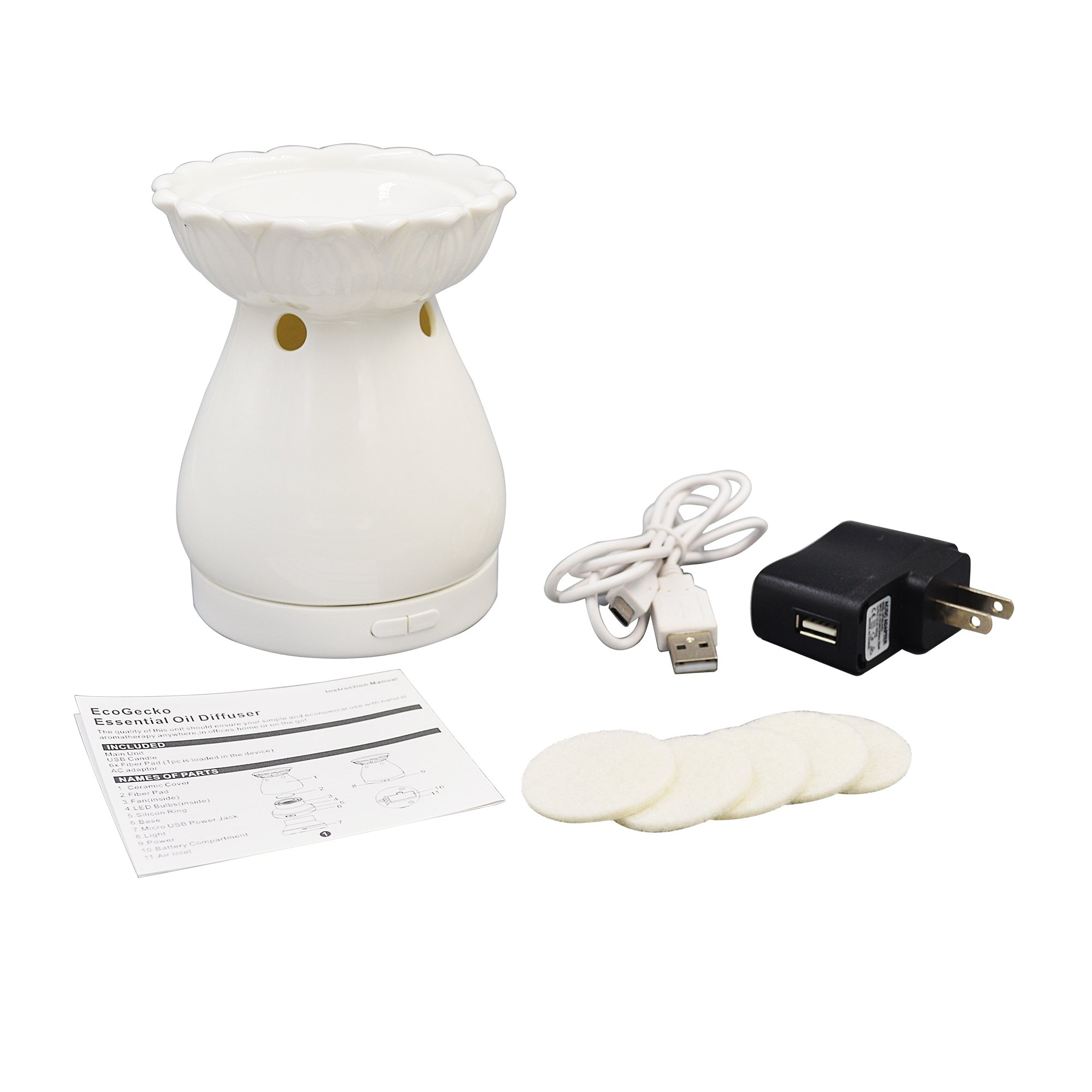 Aromatherapy Essential Oil Diffuser with Color Changing LED Lights - 300ml Ultrasonic Humidifier for Home, Office, Yoga & Meditation - Perfect for Relaxation, Stress Relief and Better Sleep