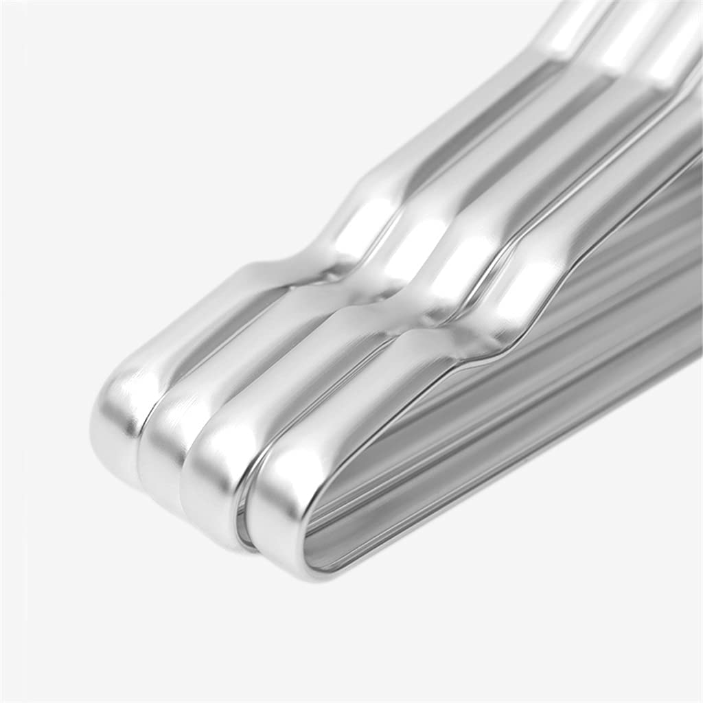 10-Pack Anti-Slip Aluminum Alloy Coat Hangers - Heavy Duty Clothes Hangers for Closet, Dress, Towel & Clothing Storage - Space Saving Wardrobe Organizer (5pcs, Multiple Colors) - Perfect for Home, Office & Travel Use