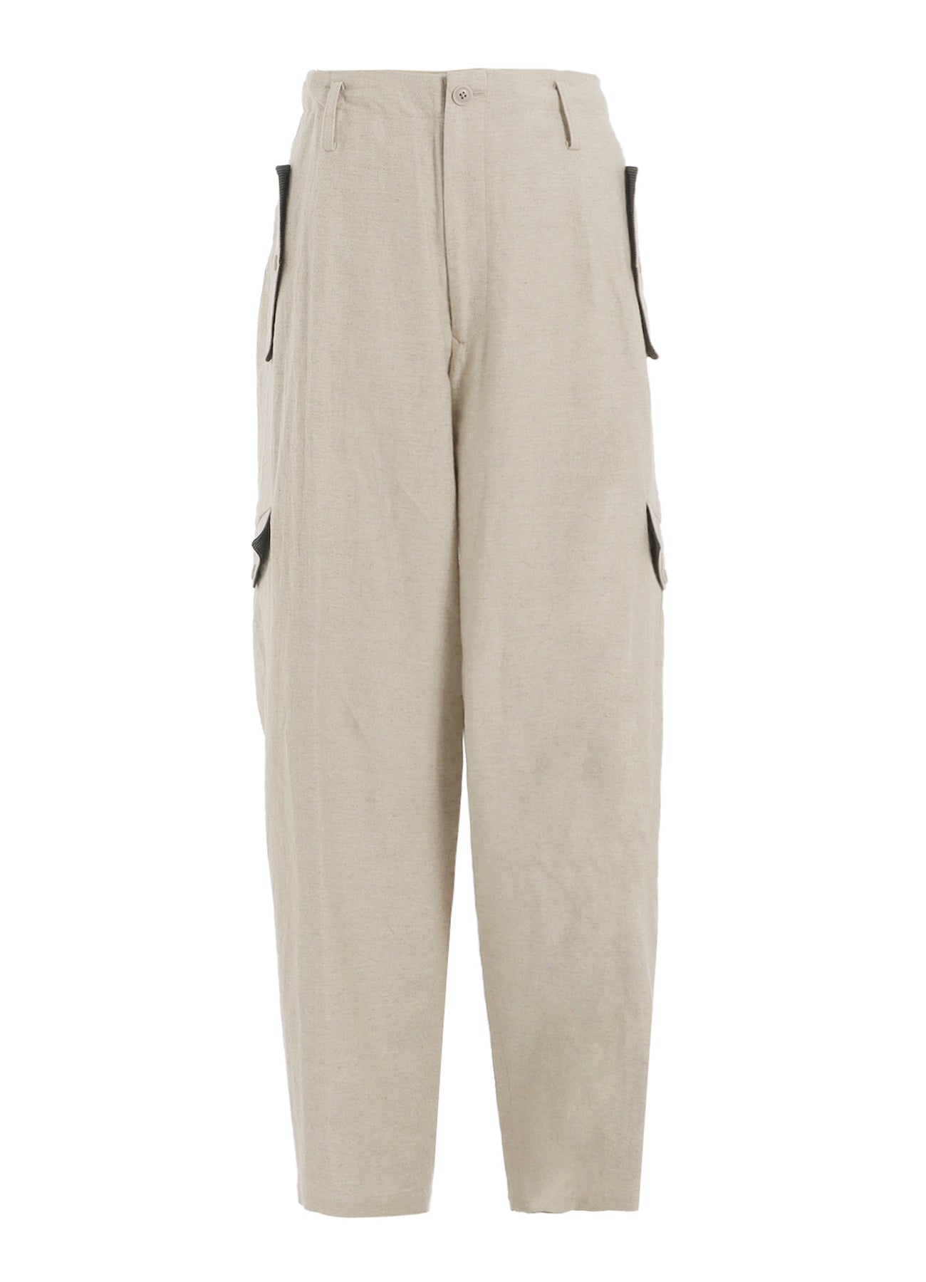 Premium Cotton Linen Blend Double Satin Pants with Flap Pockets - Comfortable & Stylish for Work, Travel & Casual Wear
