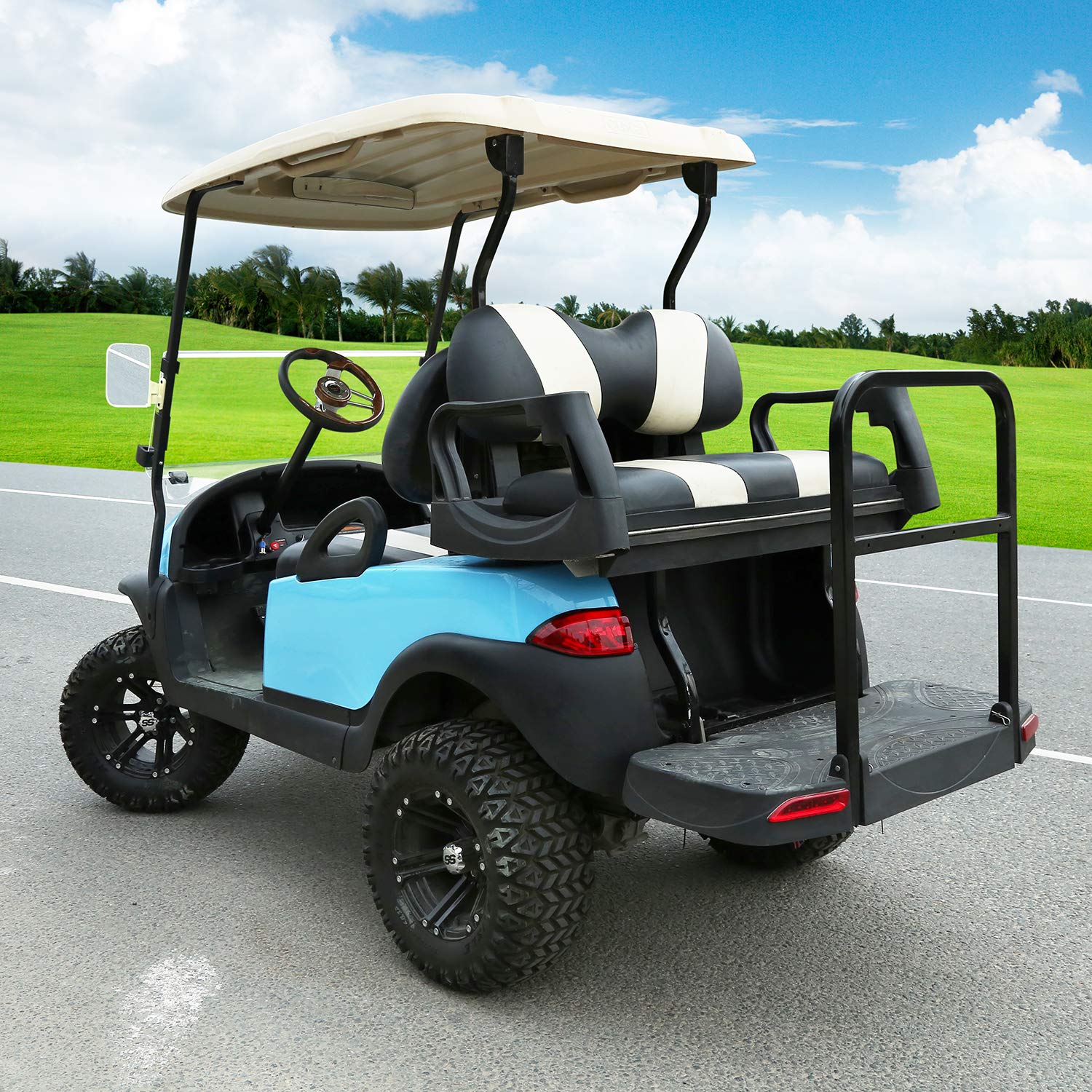 **Deluxe 12V Golf Cart Light Kit for Club Car Precedent 2004-2019 - Street Legal Headlight, Taillight, Turn Signals, Switch, Horn & Brake Pad - Perfect for Night Driving & Safety Enhancement**