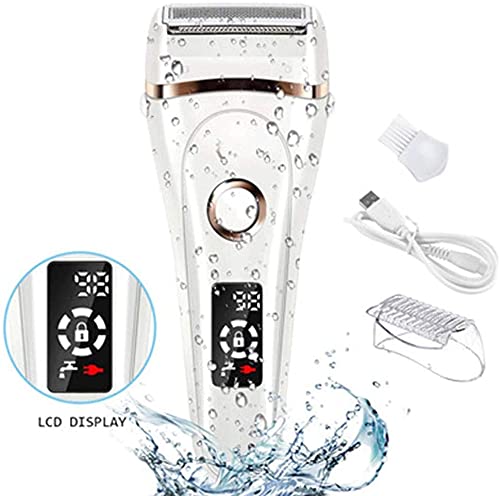 Electric Epilator for Women & Men - Painless Hair Removal for Armpits, Legs, Bikini Area - Wet & Dry Cordless Shaver & Trimmer - Perfect for Travel, Gym & Smooth Skin at Home
