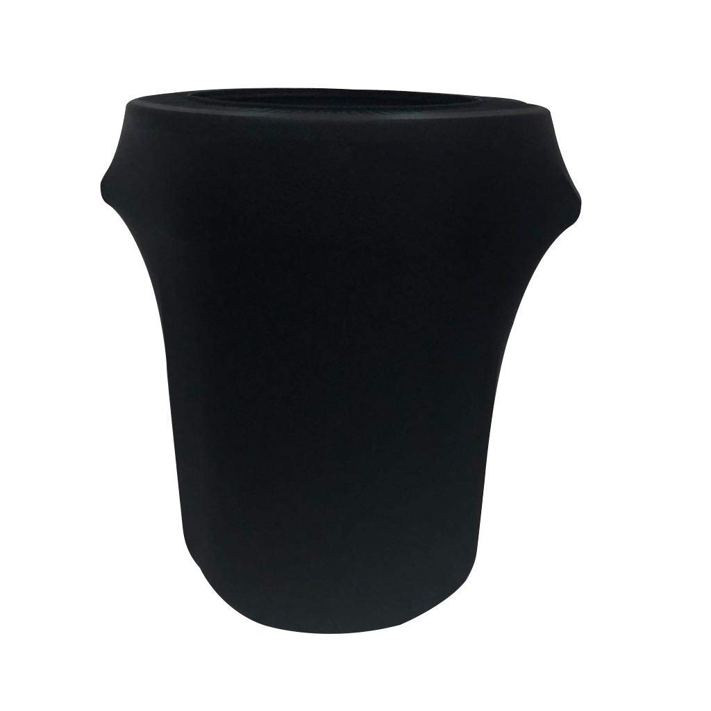 55 Gallon Spandex Stretch Trash Can Cover - Elastic Round Table Linen for Outdoor & Indoor Use - Fits 55 Gallon Round Trash Bins - Perfect for Patio, Kitchen, Restaurant & Event Decor