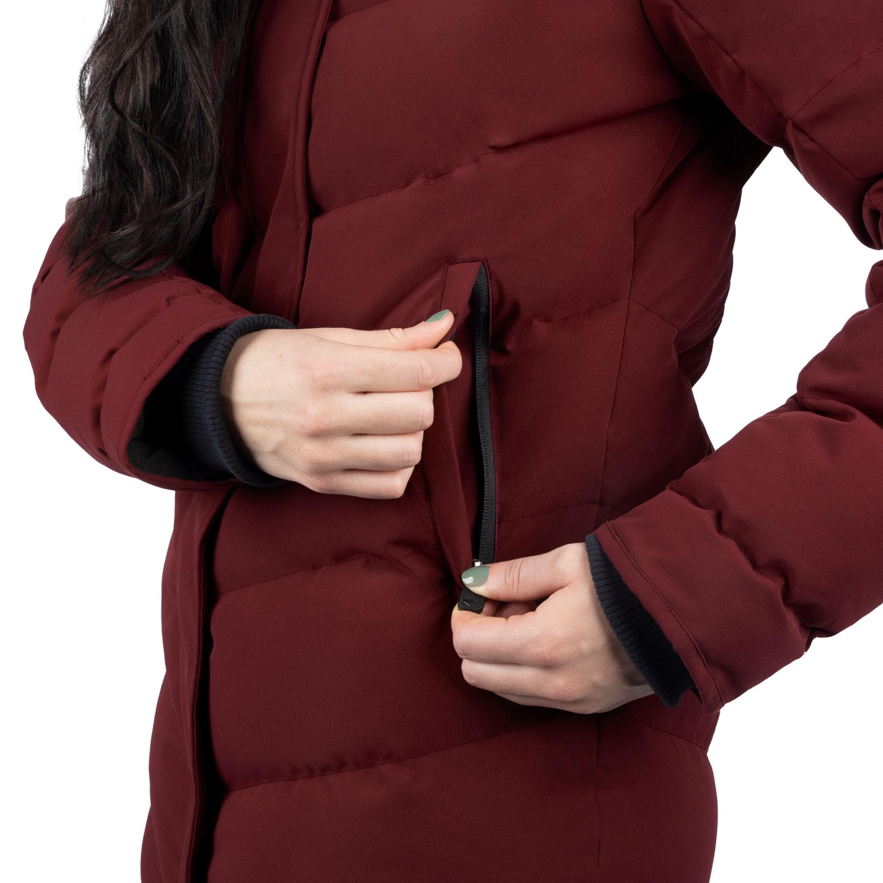 FXR Women's Sage Jacket 2025 - Waterproof Snowmobile Jacket for Cold Weather (Merlot/Black, Medium) | Perfect for Skiing, Snowboarding & Winter Outdoor Activities