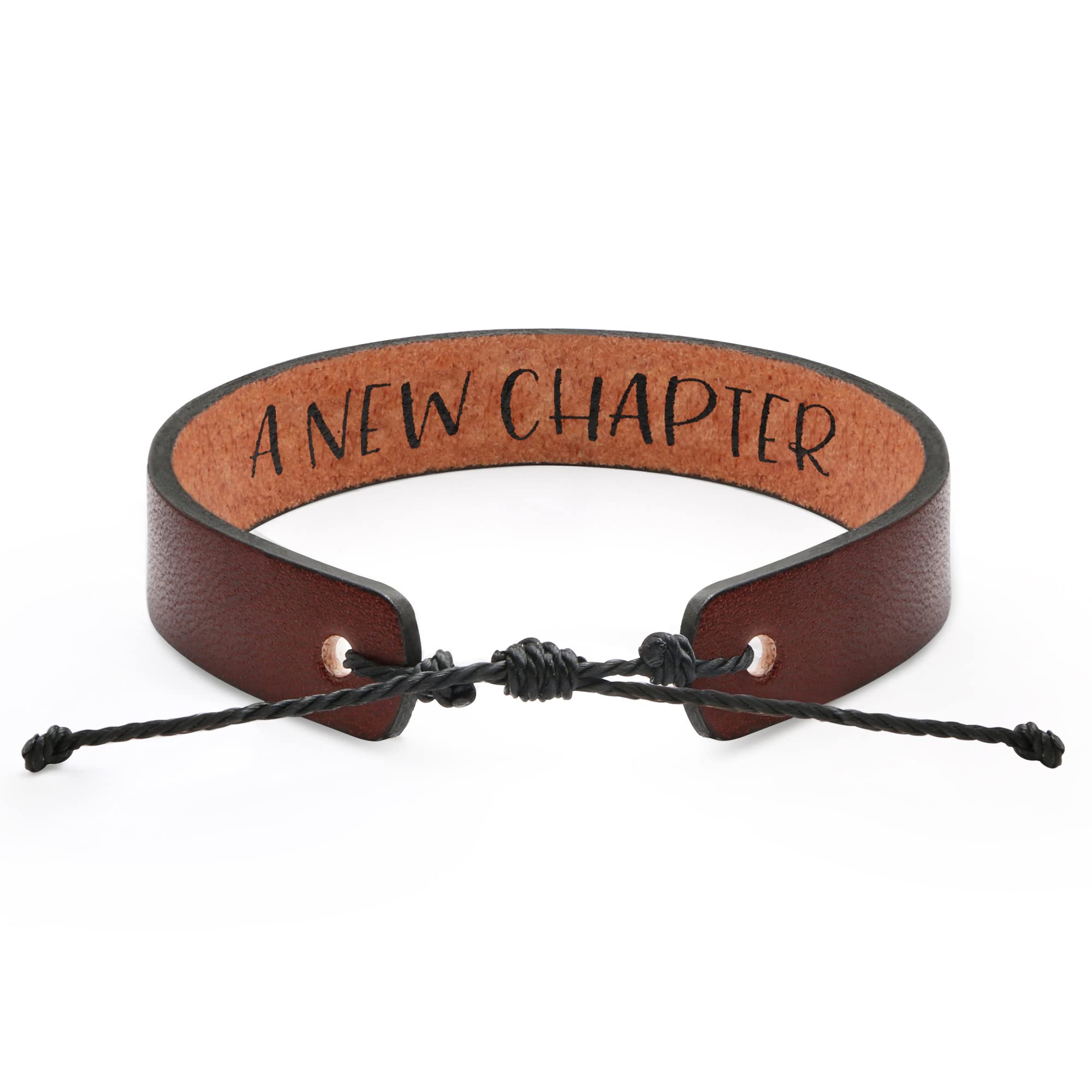 Adjustable Brown Leather Bracelet for Men & Women - Inspirational Religious Gift for Husband, Boyfriend, Anniversary, Memorial, Christmas, Father's Day & Birthday - Perfect for Daily Wear & Special Occasions