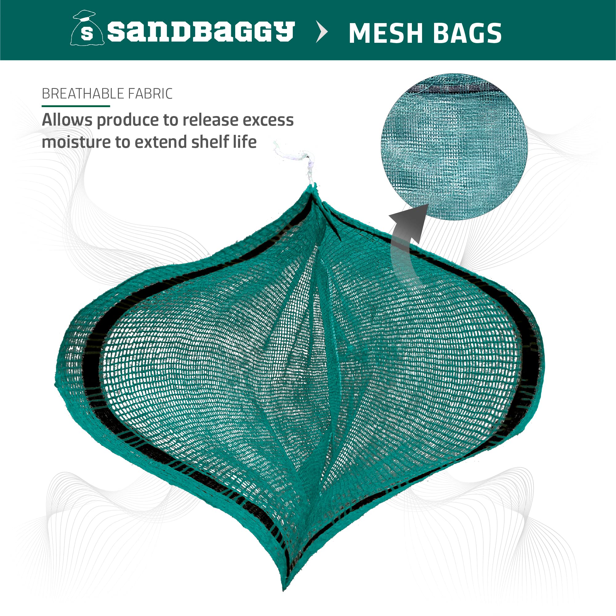 Sandbaggy Mesh Onion & Produce Storage Bags - XXL 24