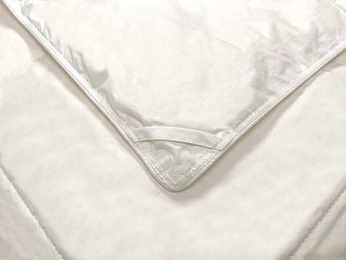 Organic Bamboo Rayon & Cotton King Size Comforter - 350 Thread Count, Box Stitching, Ultra Soft & Breathable for Hot Sleepers - Machine Washable - Perfect for All-Season Comfort in Bedroom, Guest Room, or Dorm