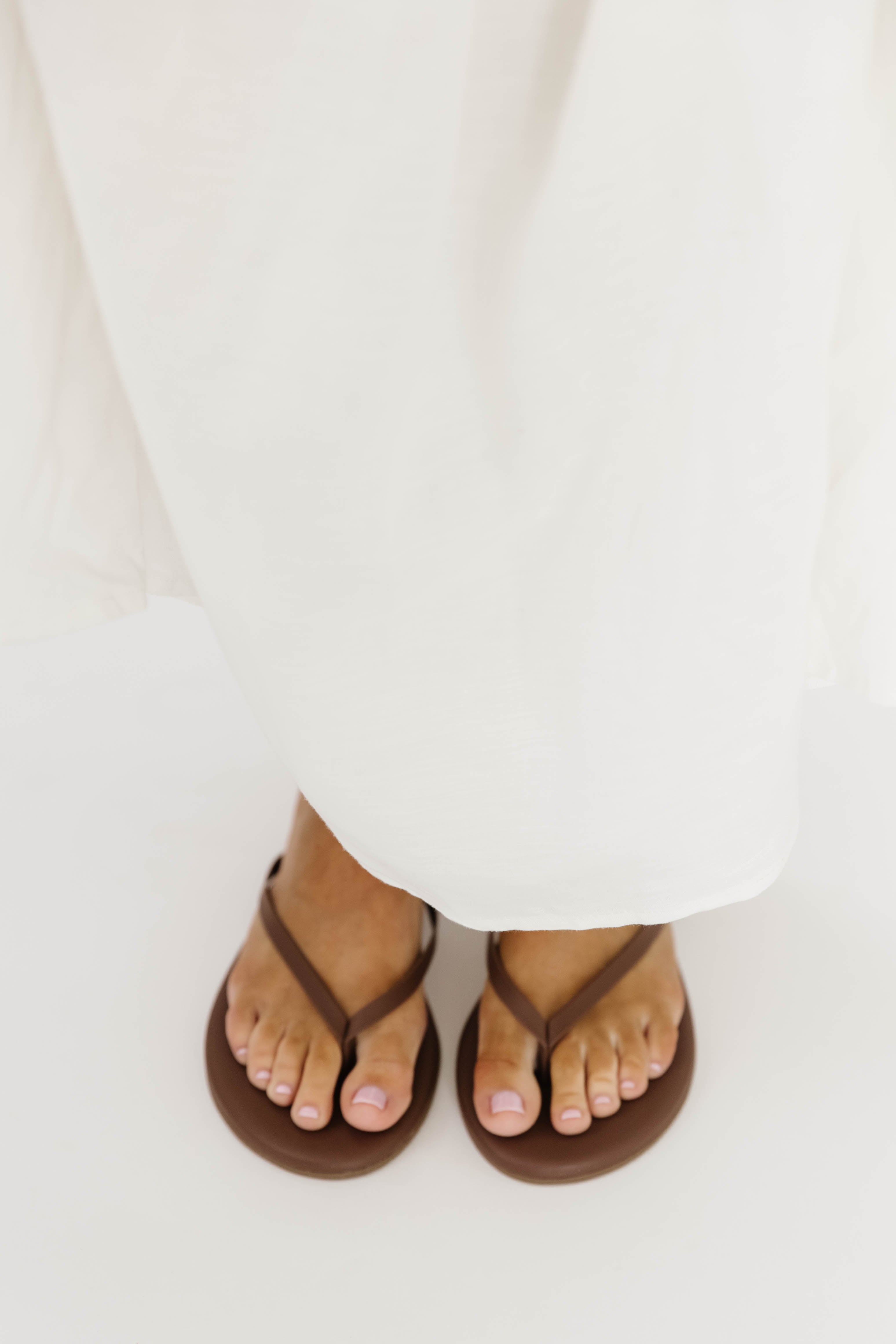 TKEES Foundations Matte Flip Flop Sandals for Women - Comfortable Cappuccino Color Beach Slides | Perfect for Poolside, Vacation & Summer Outfits