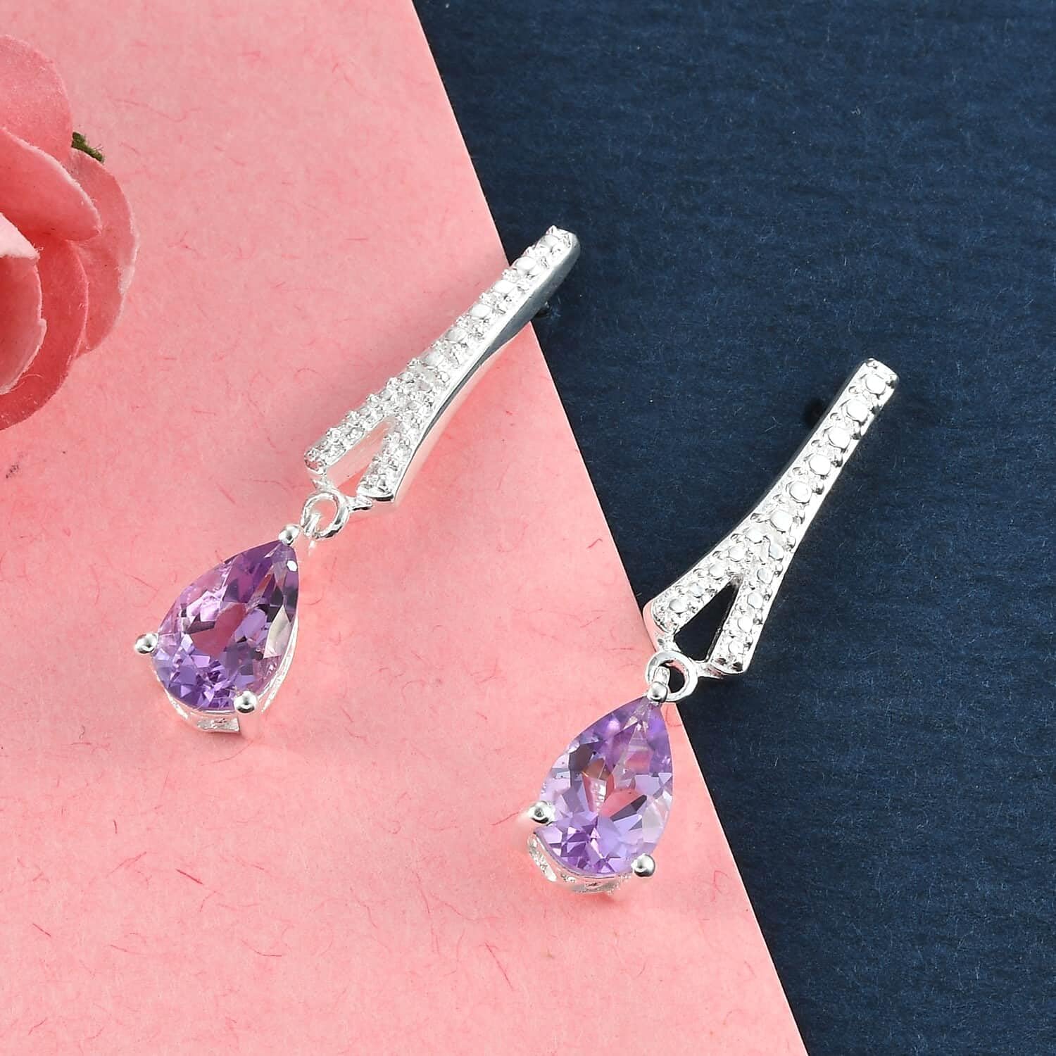 925 Sterling Silver Gemstone Drop Dangle Earrings for Women - Elegant Fashion Jewelry Gift for Birthday, Anniversary & Special Occasions | Perfect for Parties, Weddings & Date Nights