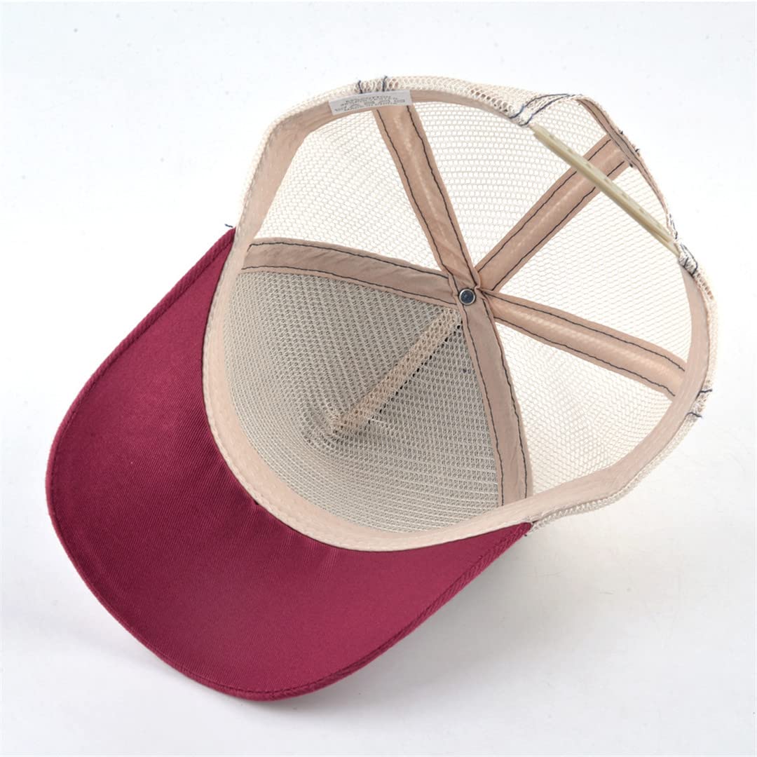 **Men's Mesh Summer Baseball Cap - Snapback Trucker Hat with Rooster Embroidery, Breathable Sun Visor for Outdoor Sports & Casual Wear**    *(Optimized for Google SEO, includes usage scenario: outdoor sports & casual wear)*