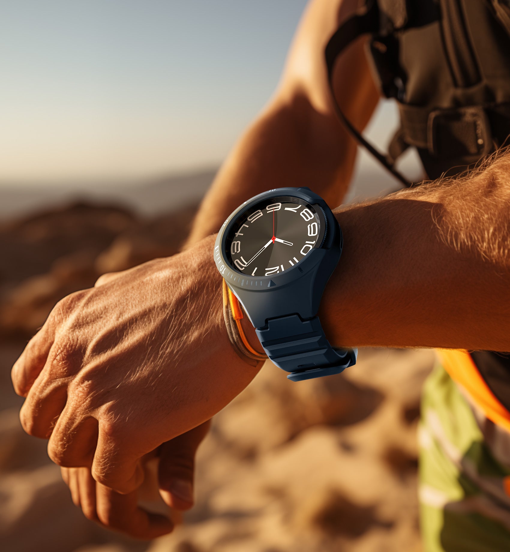 **Dexnor Rugged Shockproof Full Body Bumper Case for Samsung Galaxy Watch 6 (43mm) - Raised Bezel Snap-On Cover - Perfect for Outdoor Sports, Hiking & Active Lifestyles**