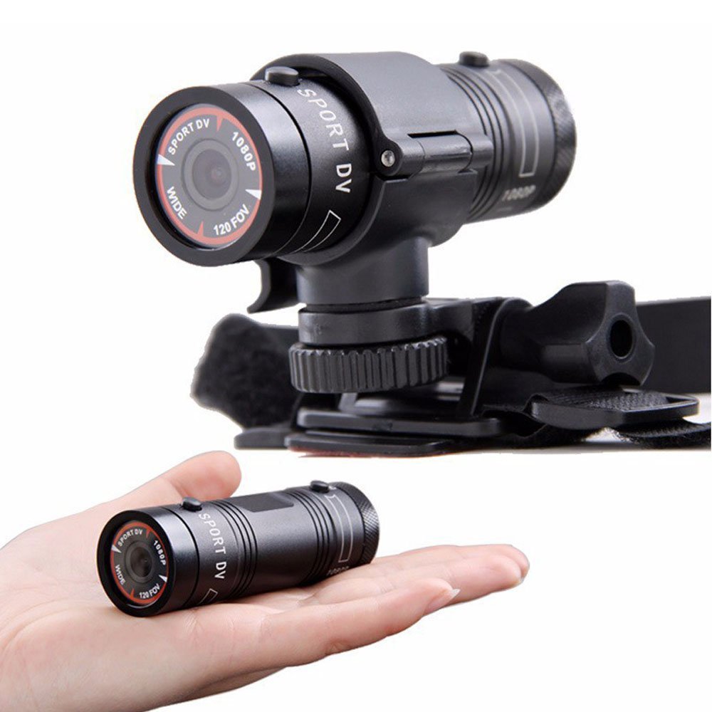 F9 Mini Action Camera - 1080P HD Helmet Cam for Motorcycle, Bike, Sports & Car DVR | Waterproof, Wide Angle, Loop Recording for Adventure & Vlogging