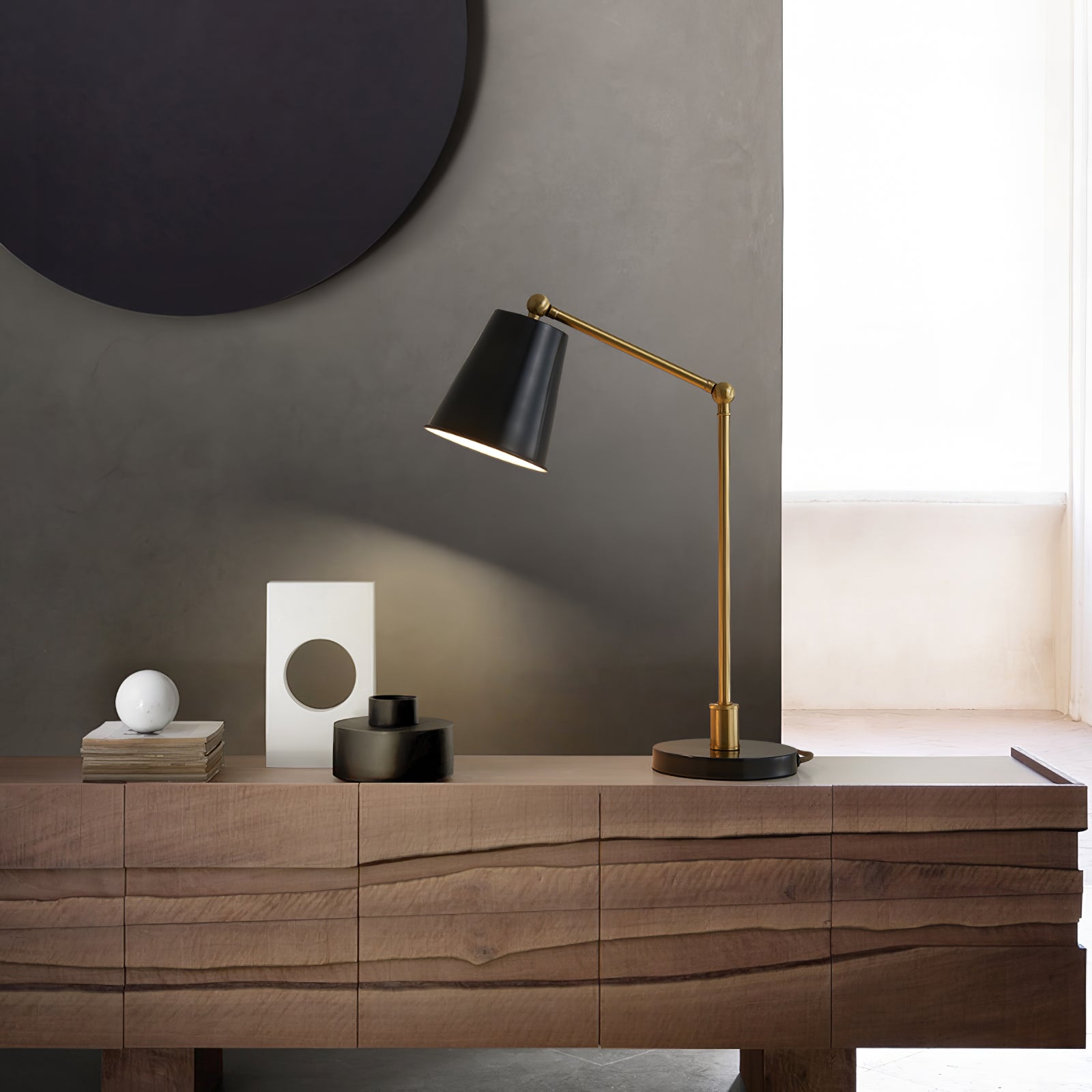 Epinal Table Lamp - Modern LED Nightstand Lamp with USB Port, Touch Control & Adjustable Brightness for Bedroom, Living Room, and Office Decor